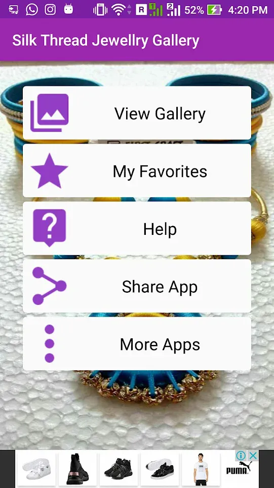 Silk Thread Jewellry Gallery | Indus Appstore | Screenshot