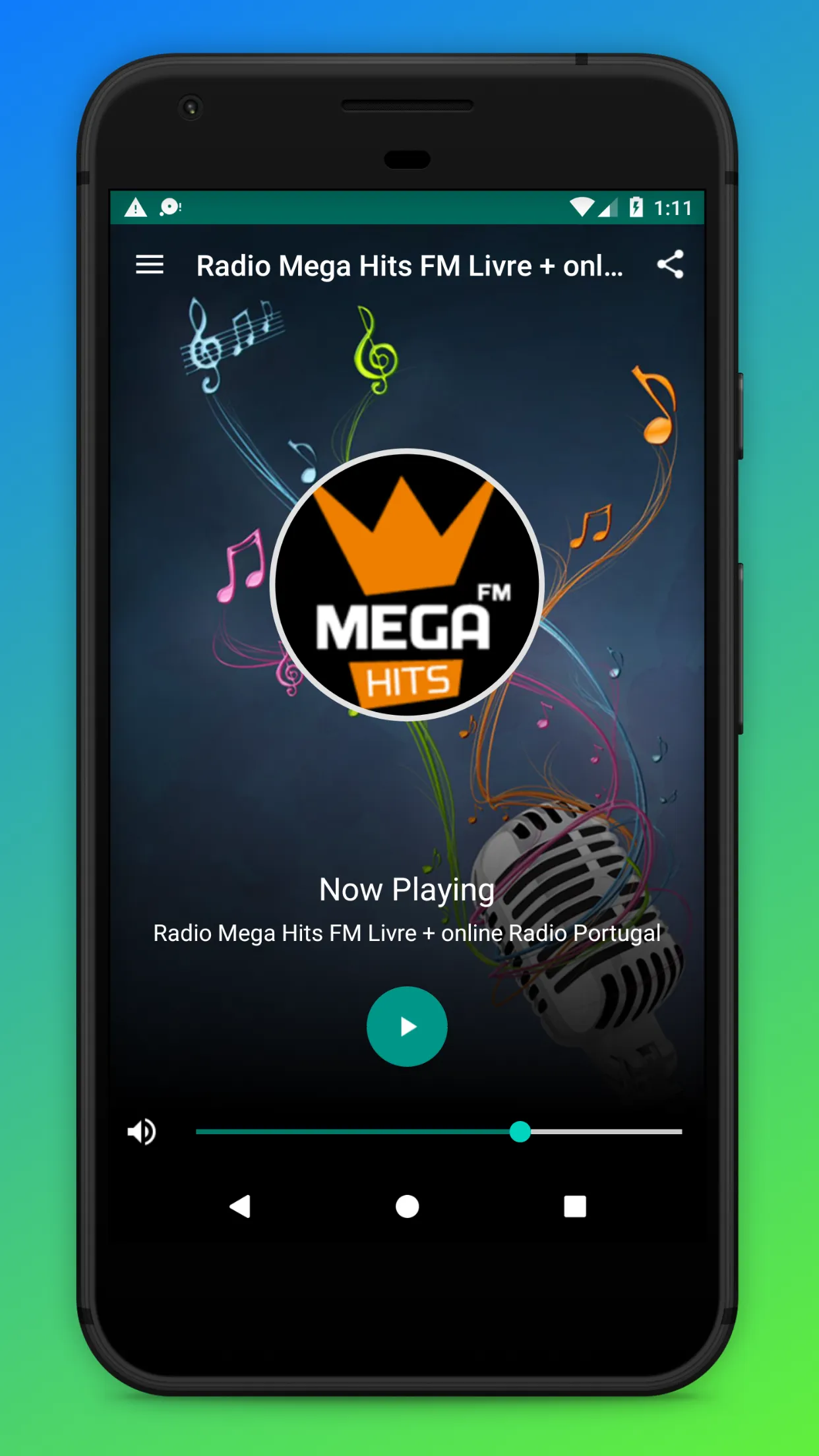 Radio Mega Hits FM Portugal | Indus Appstore | Screenshot