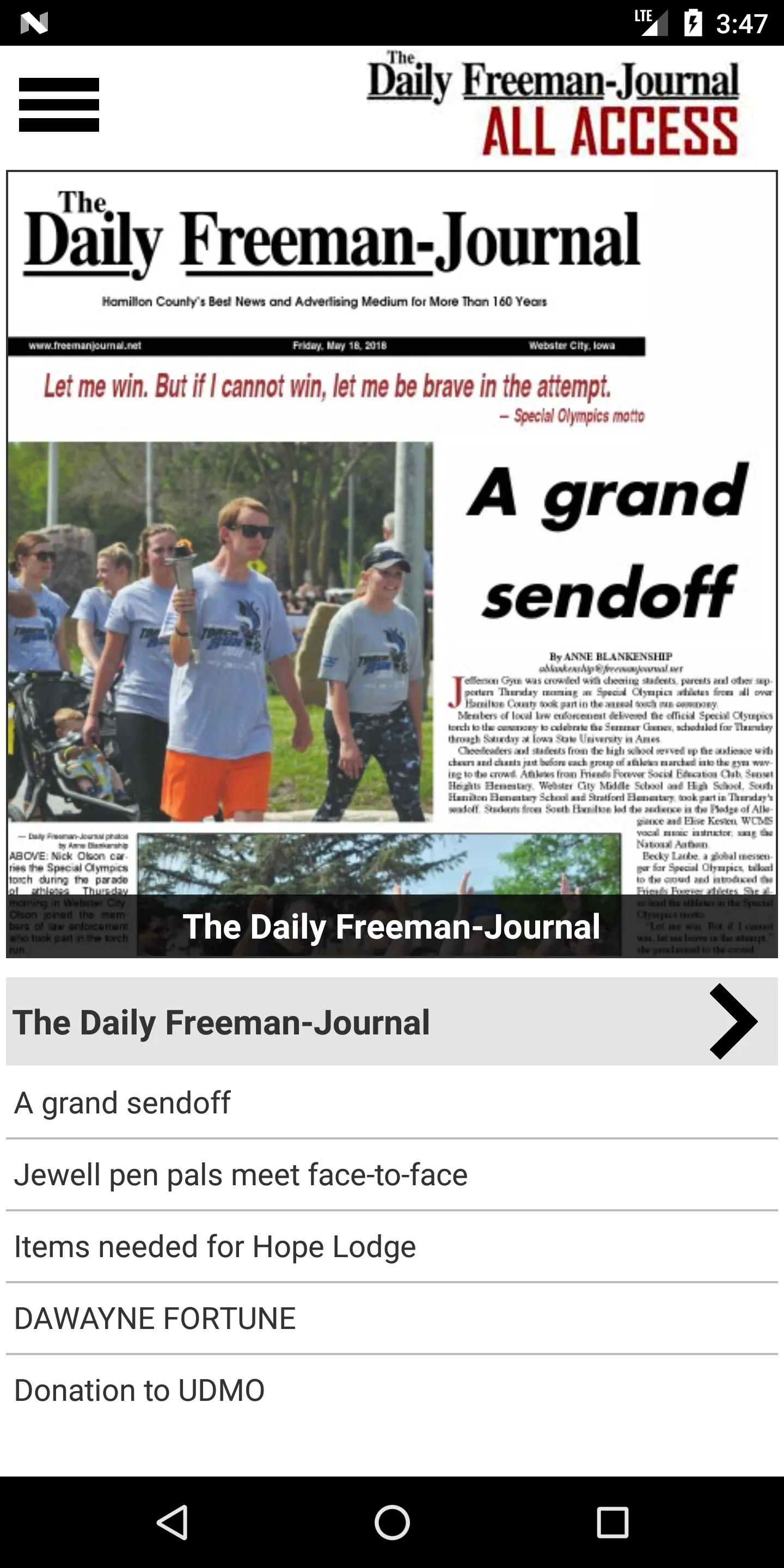 The Freeman-Journal All Access | Indus Appstore | Screenshot