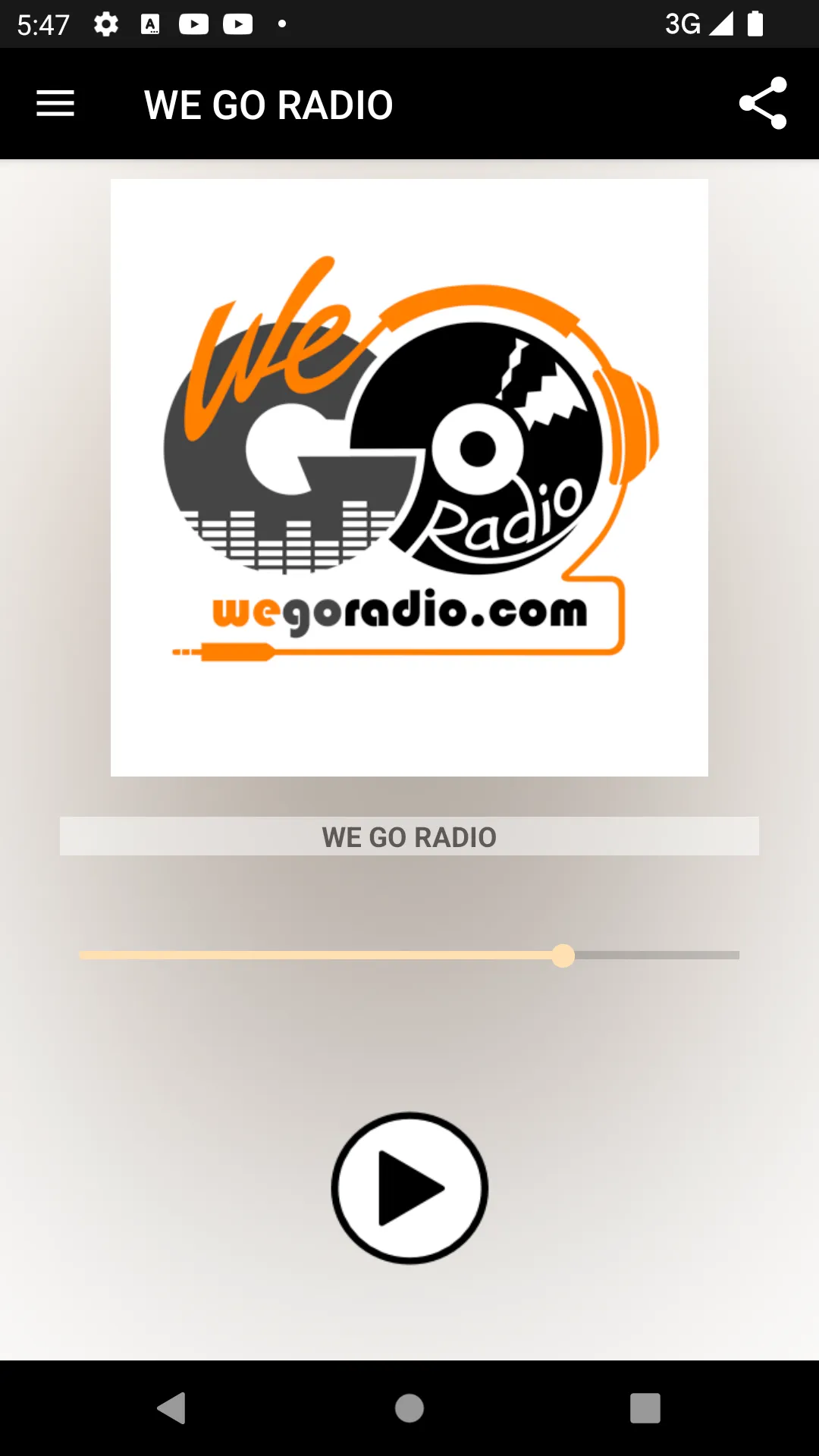 WE GO RADIO | Indus Appstore | Screenshot