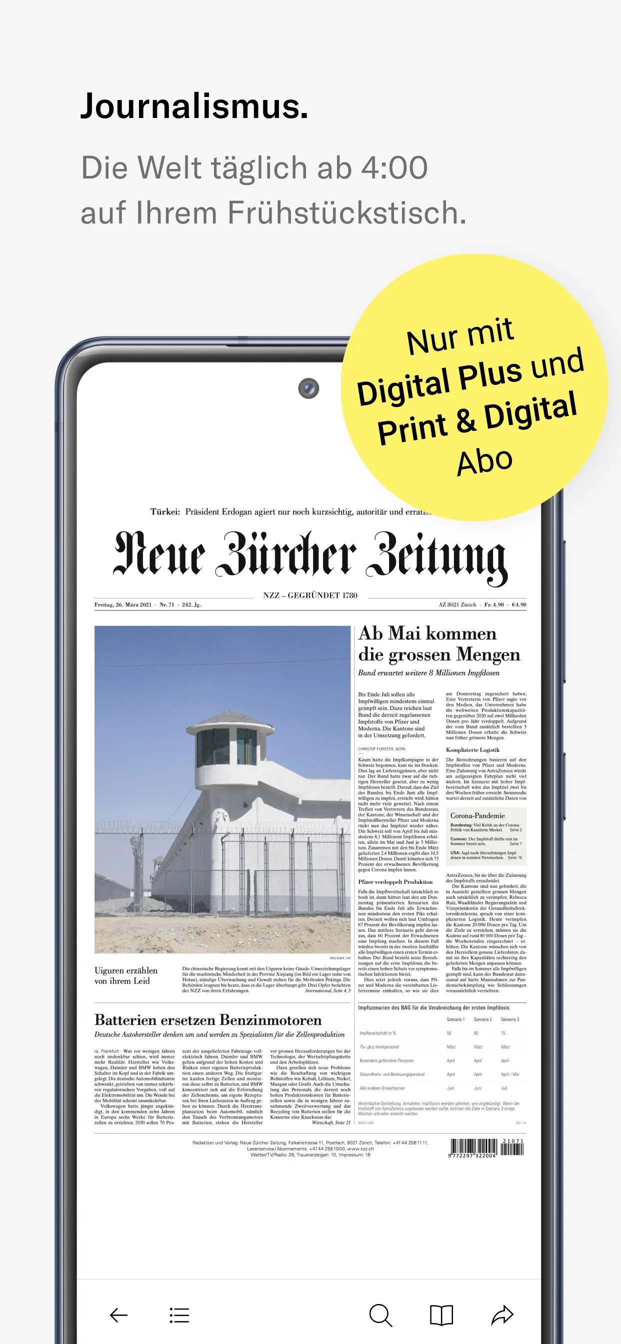 NZZ E-Paper (Digital Plus) | Indus Appstore | Screenshot