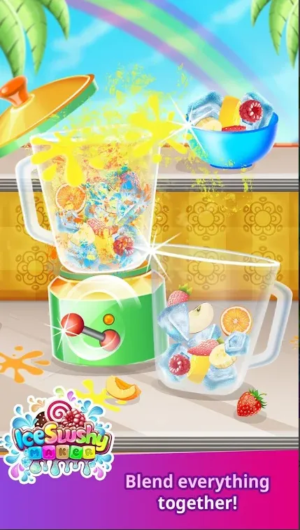 Ice Slushy Maker Rainbow Desse | Indus Appstore | Screenshot