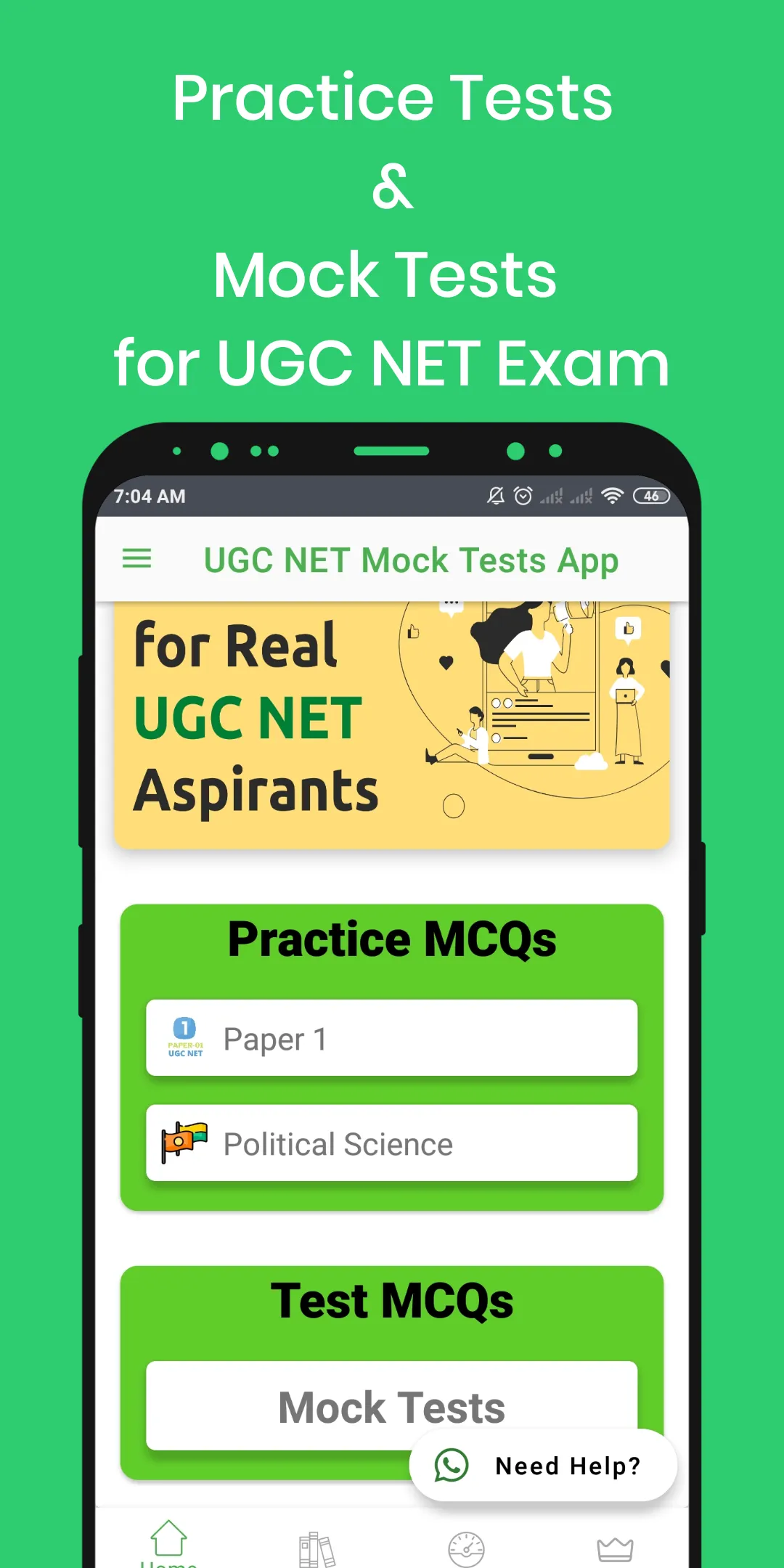 NET SET JRF Mock tests | Indus Appstore | Screenshot