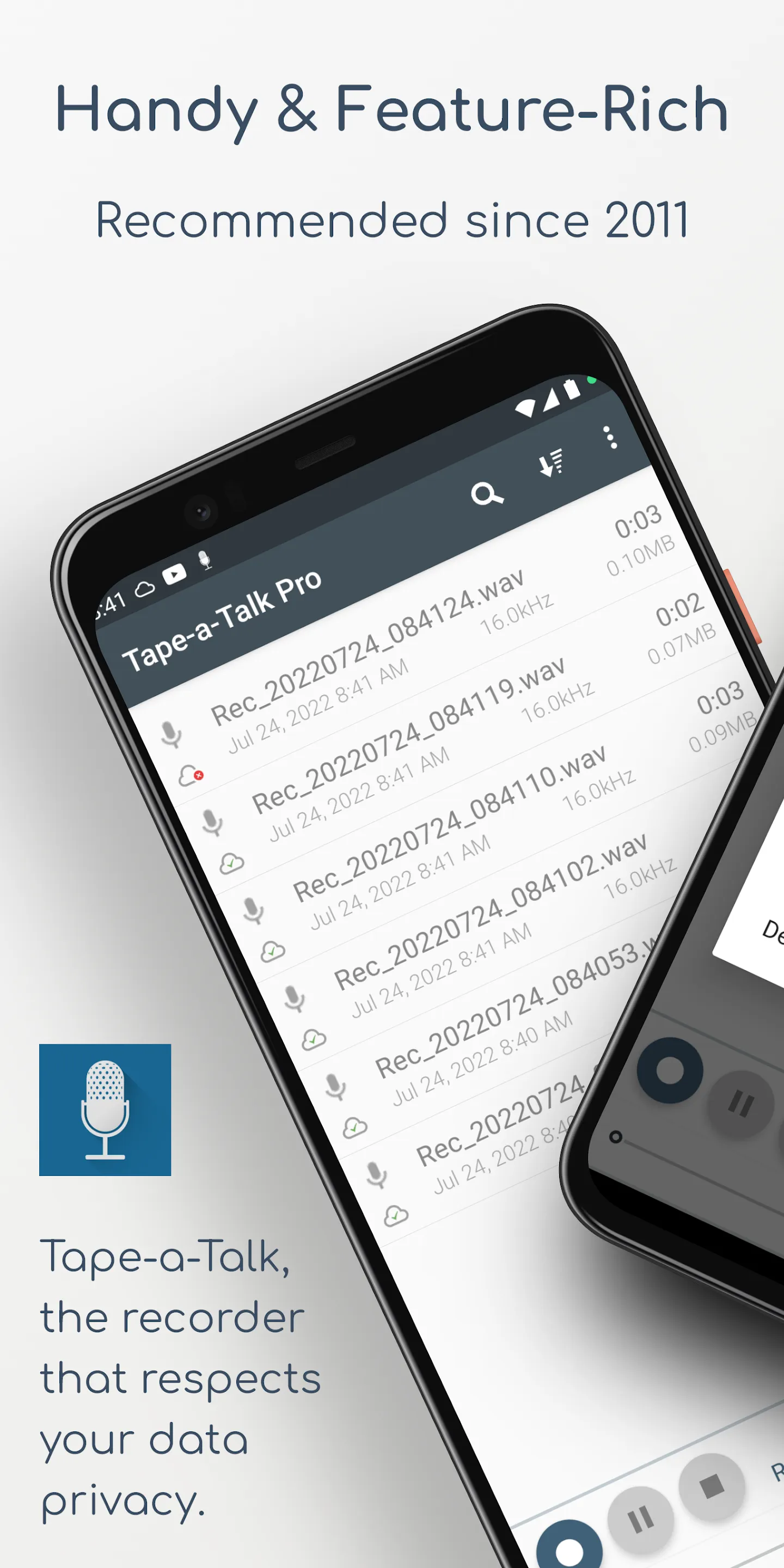 Tape-a-Talk Voice Recorder | Indus Appstore | Screenshot