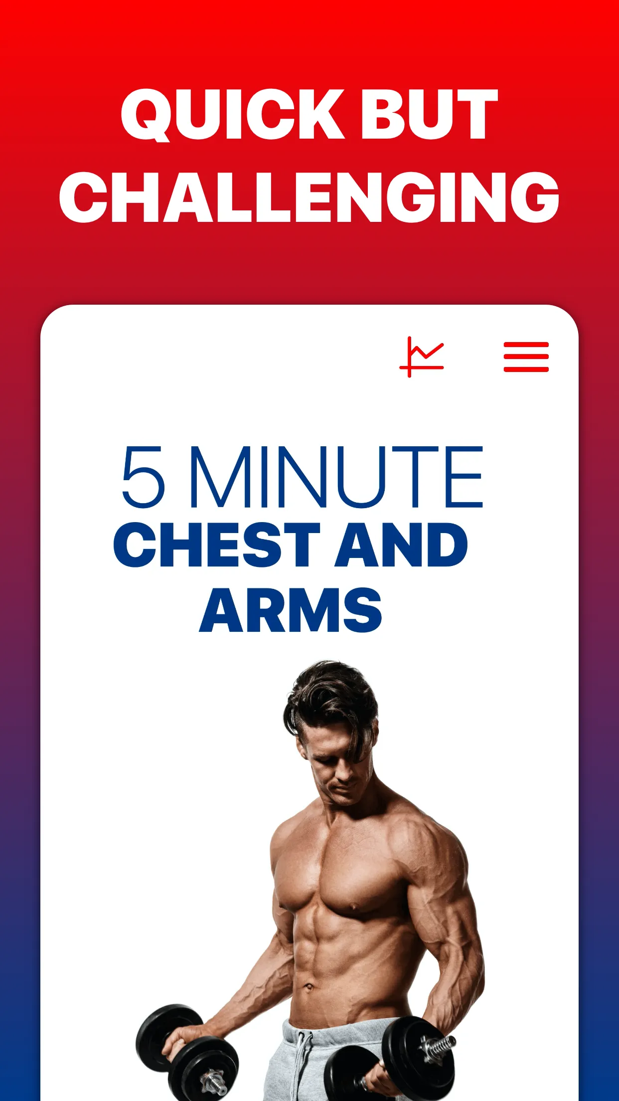 5 Minute Chest and Arms | Indus Appstore | Screenshot