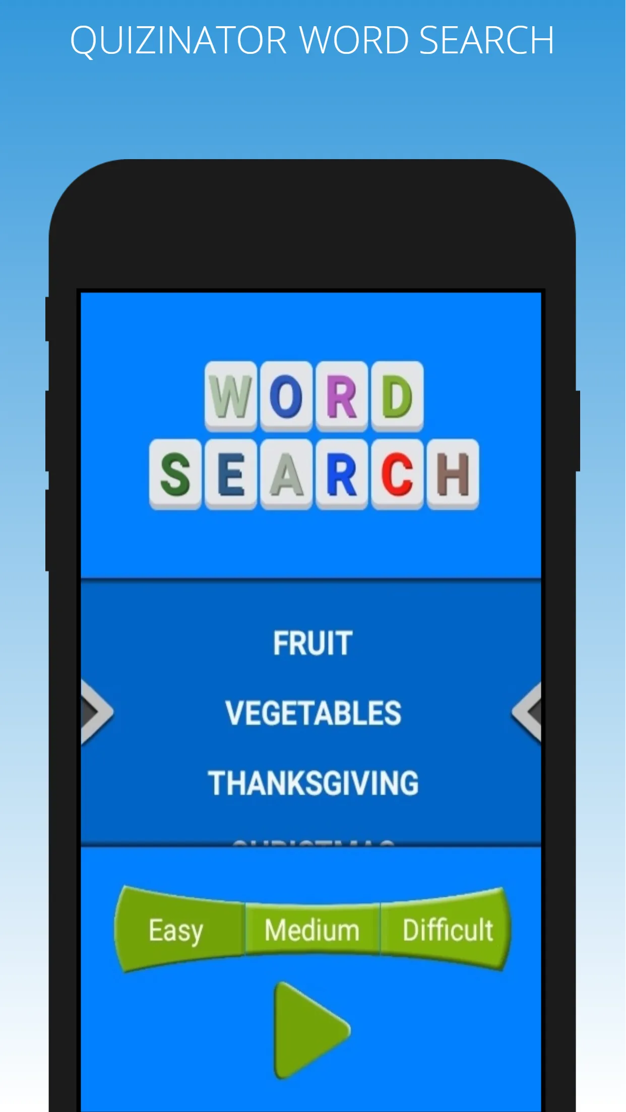 "QUIZINATOR WORD SEARCH" | Indus Appstore | Screenshot