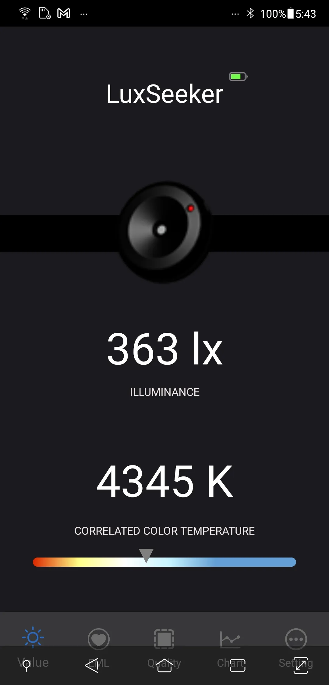 LuxSeeker -  BLE LightMeter | Indus Appstore | Screenshot