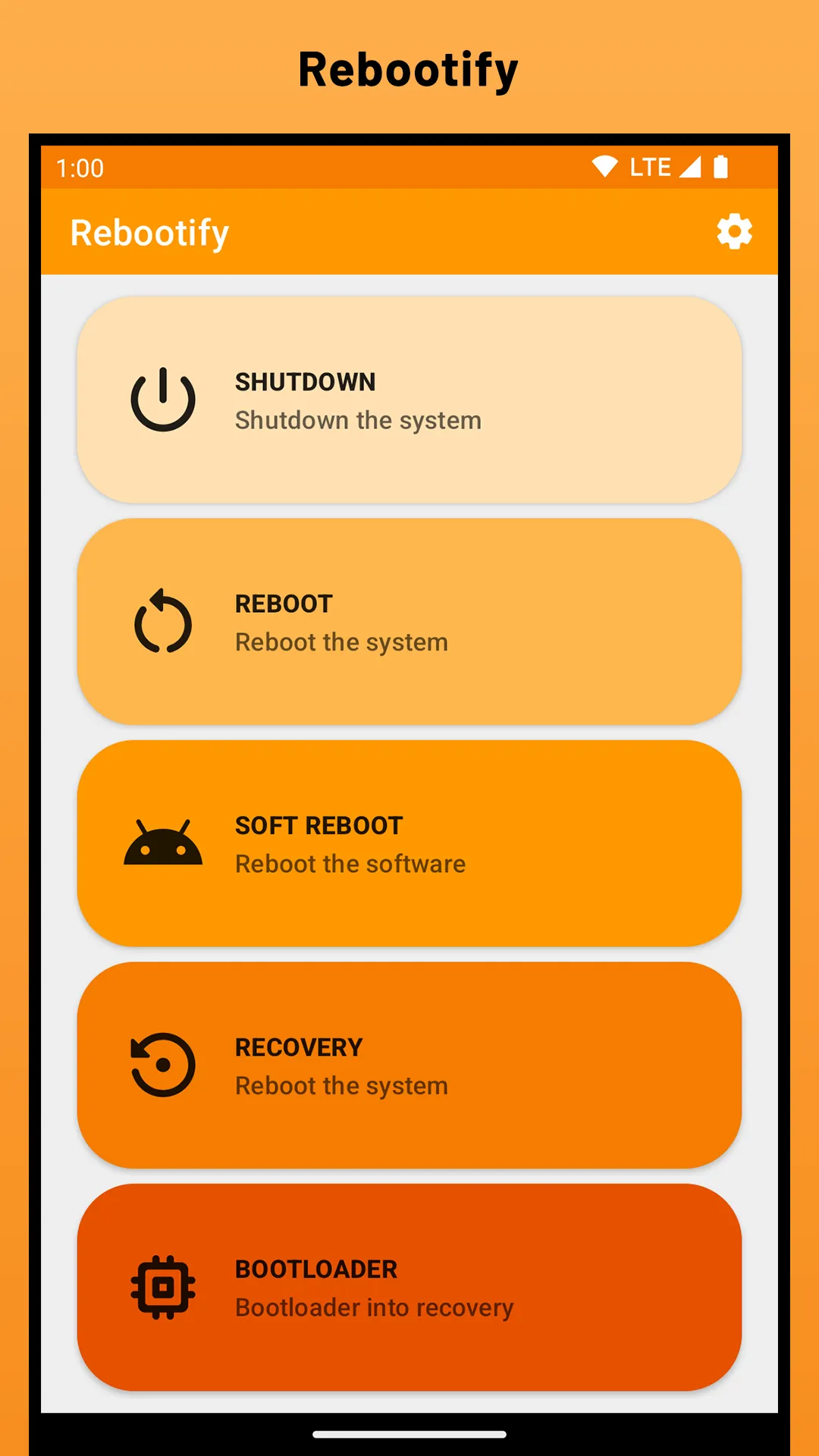 Rebootify: Root Power Manager | Indus Appstore | Screenshot