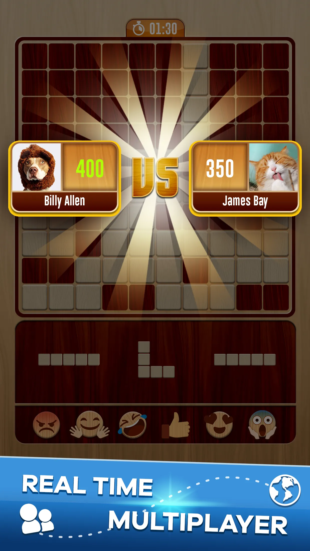 Woody Battle Block Puzzle Dual | Indus Appstore | Screenshot