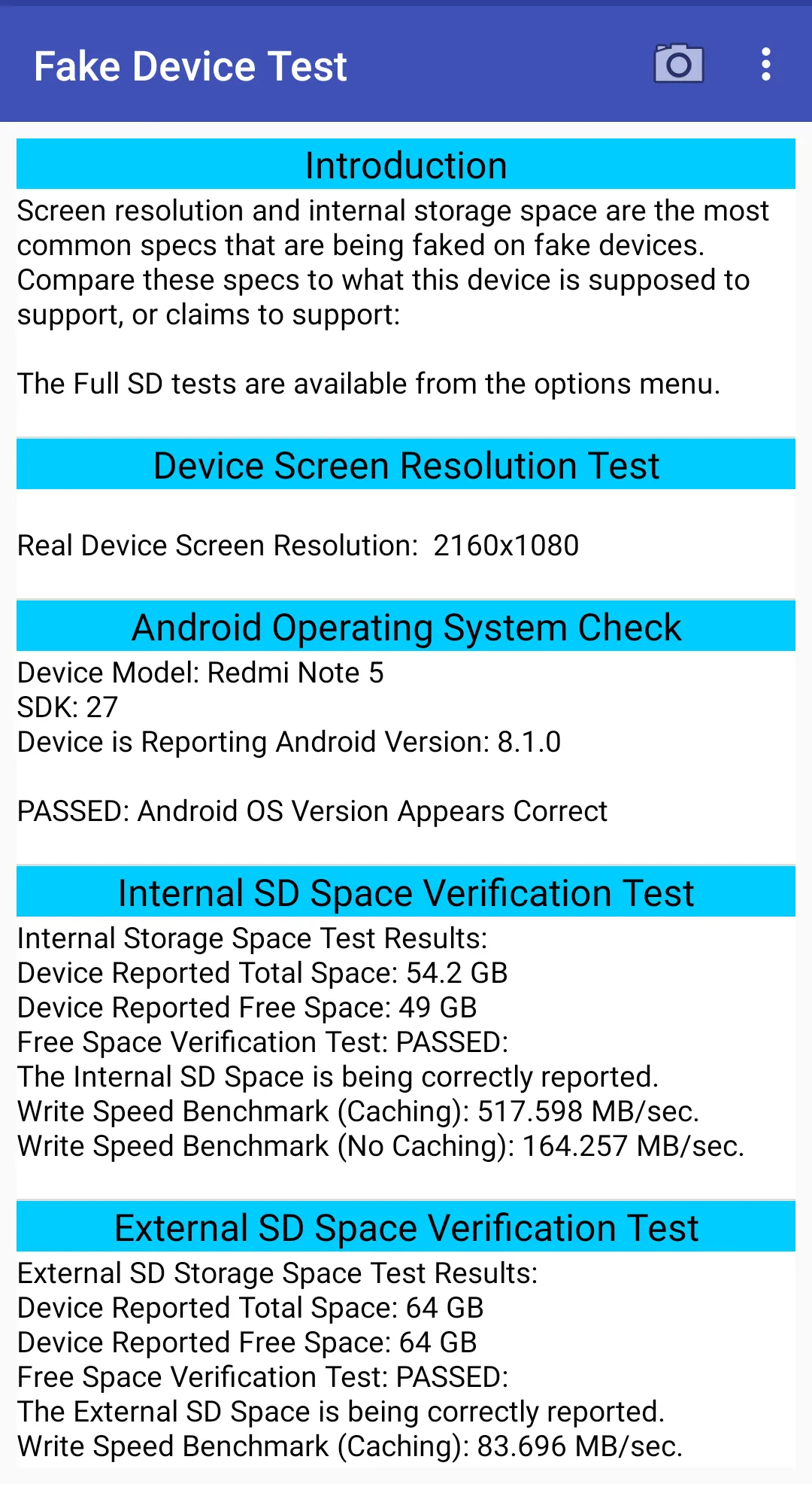 Fake Device Test | Indus Appstore | Screenshot