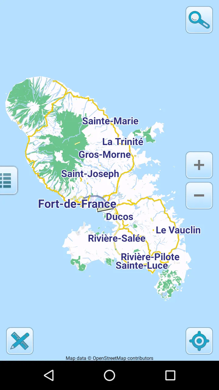 Map of Martinique offline | Indus Appstore | Screenshot