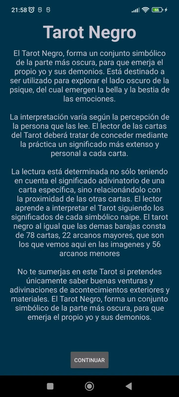 Tarot Negro | Indus Appstore | Screenshot