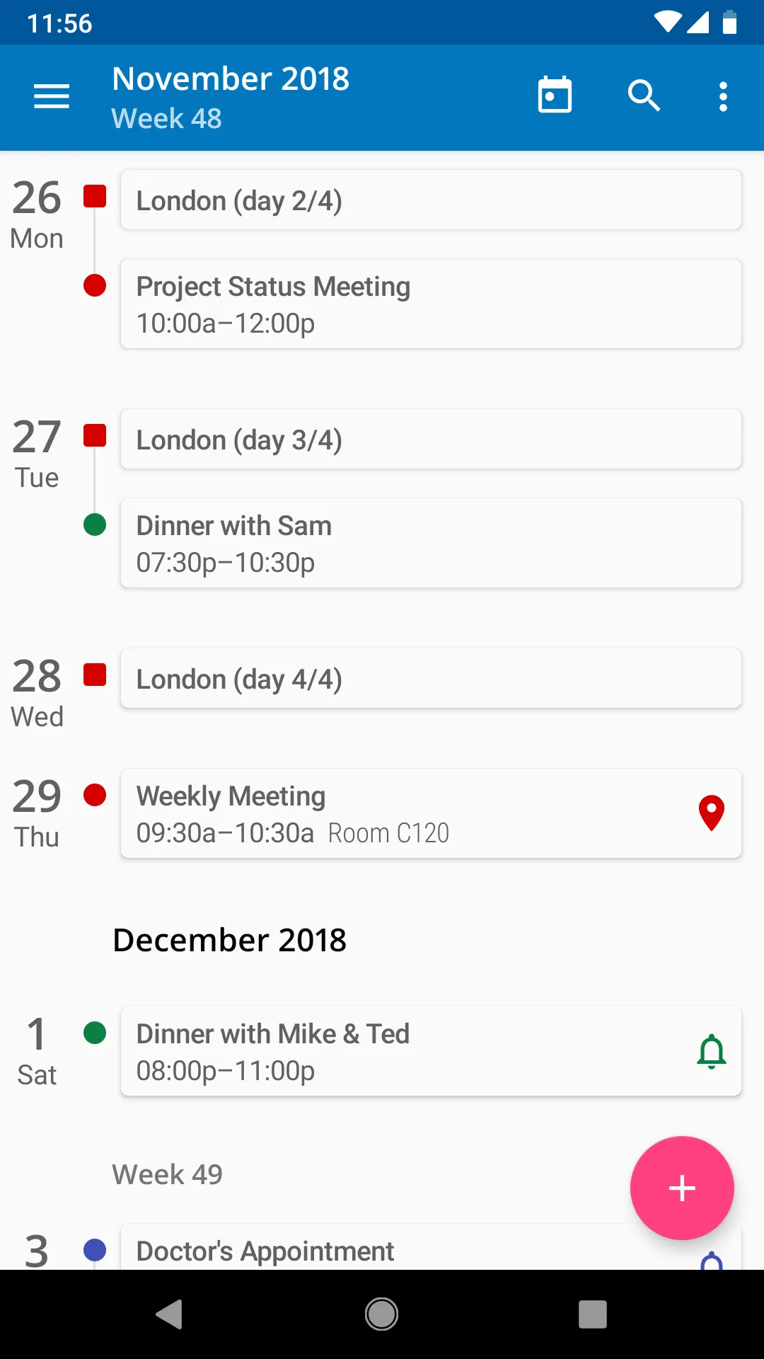 aCalendar - your calendar | Indus Appstore | Screenshot
