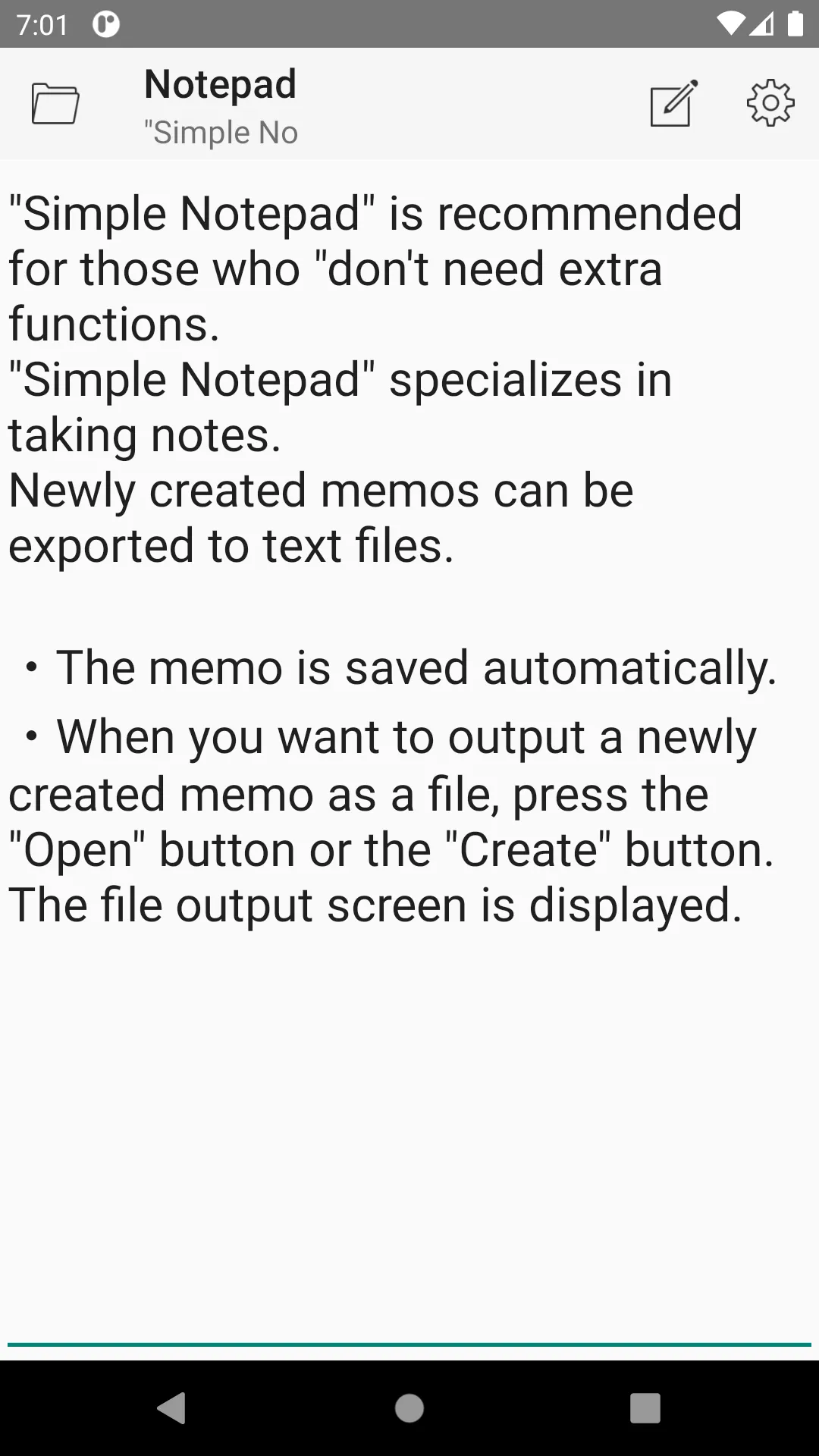 Simple Notepad | Indus Appstore | Screenshot