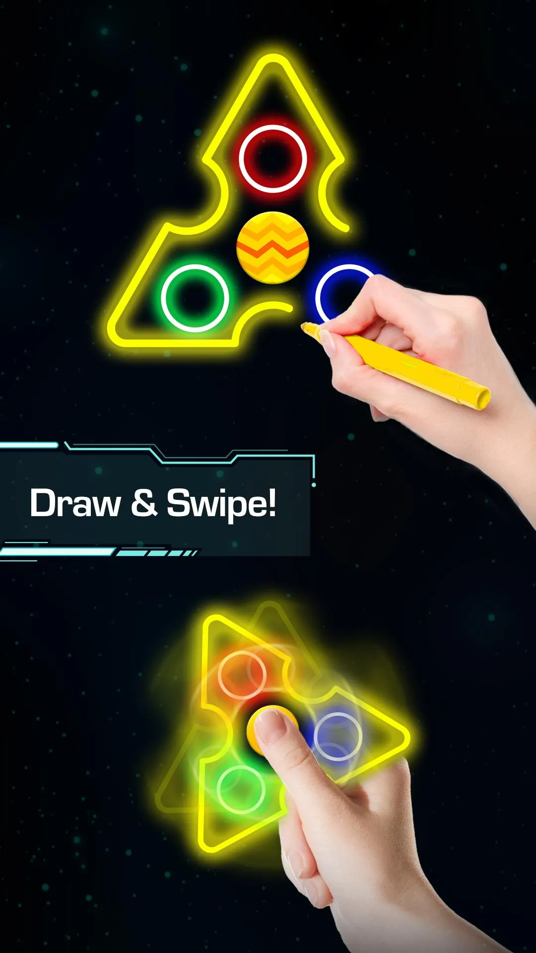 Draw Finger Spinner | Indus Appstore | Screenshot