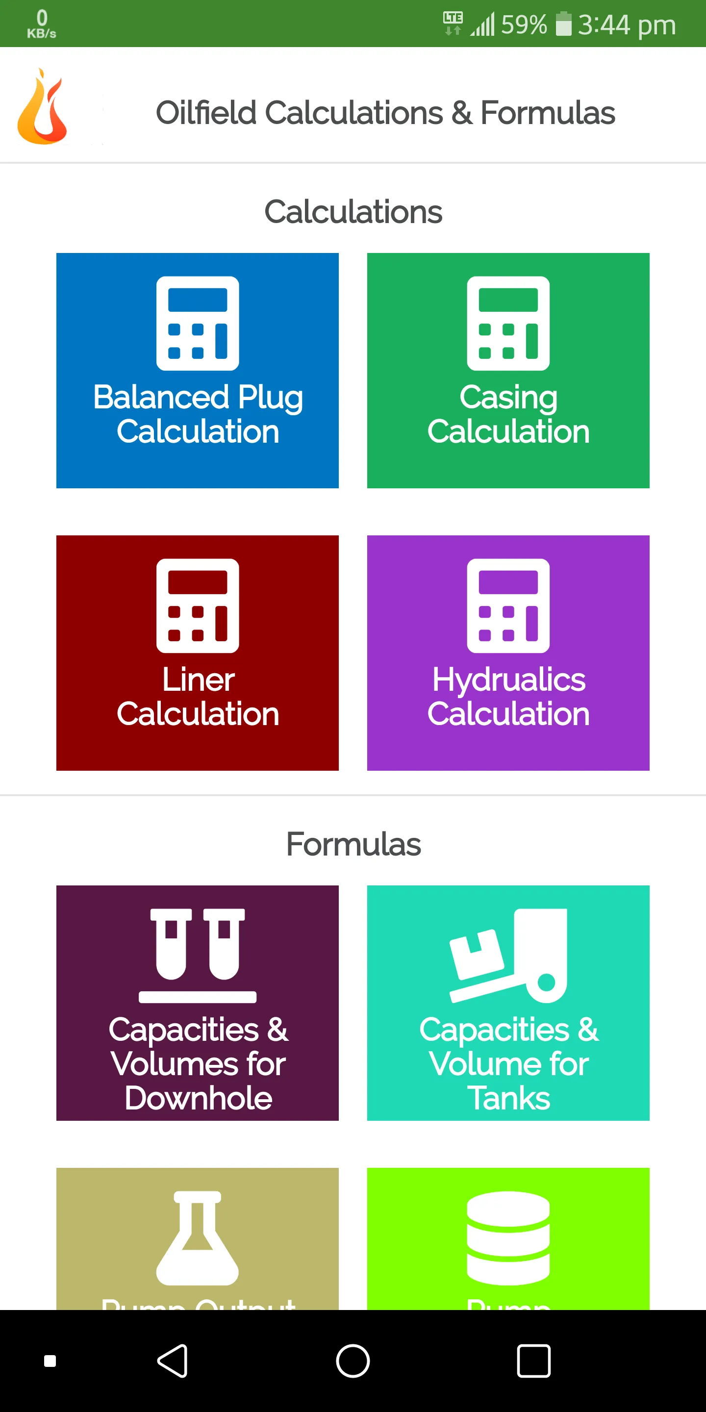 Oilfield Calculations | Indus Appstore | Screenshot