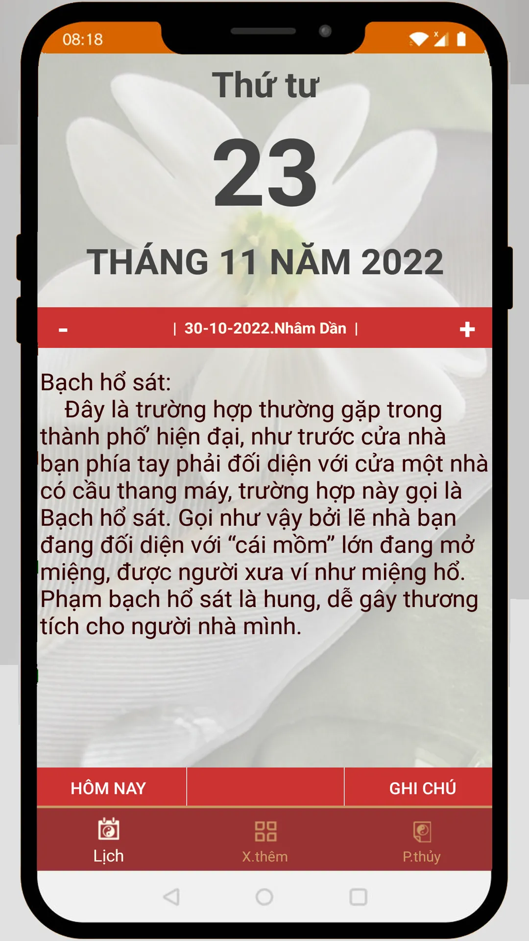 Lịch Phong Thủy | Indus Appstore | Screenshot