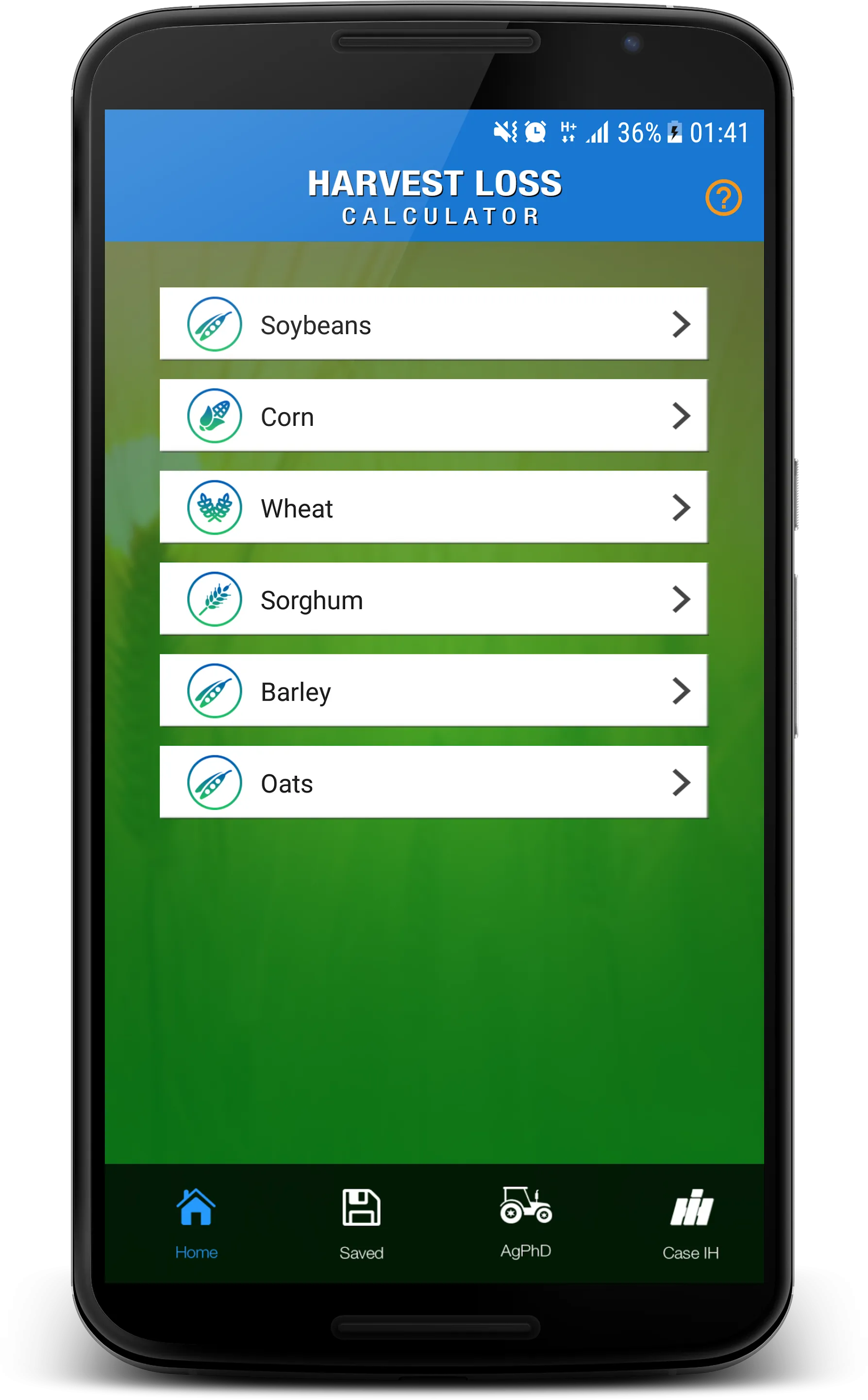 Ag PhD Harvest Loss Calculator | Indus Appstore | Screenshot