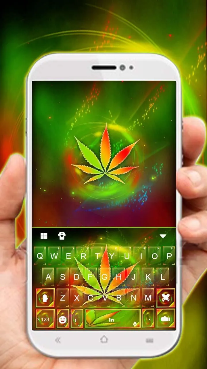 Colorful Rasta Keyboard Theme | Indus Appstore | Screenshot