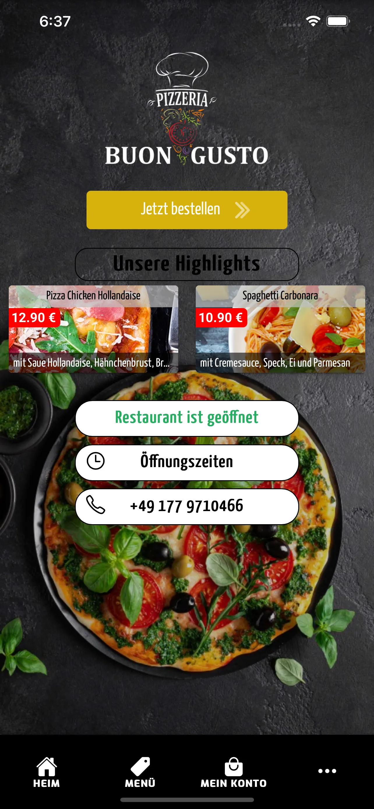 Pizzeria Buon Gusto | Indus Appstore | Screenshot