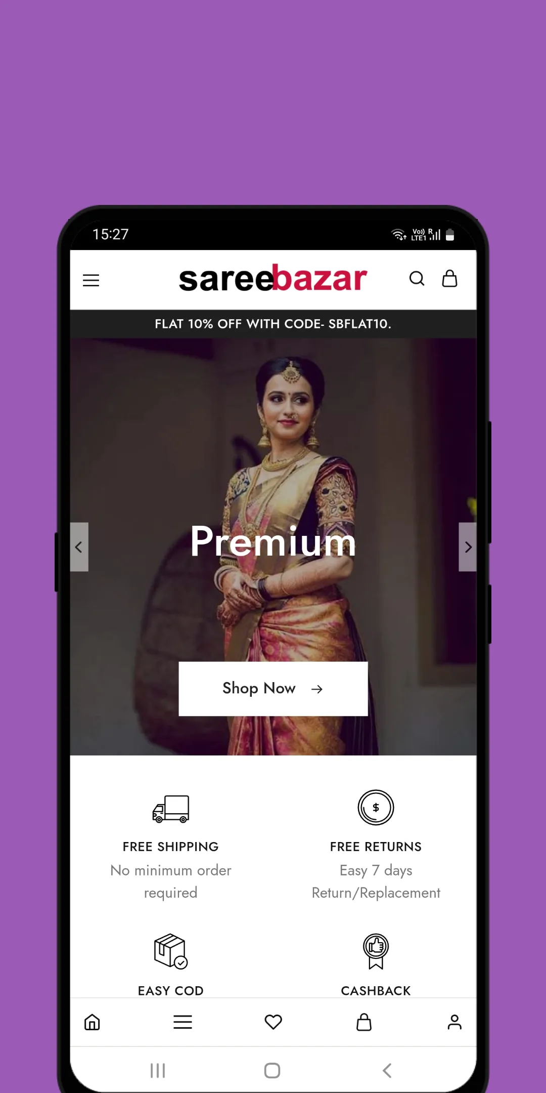 Pattu Saree online shop, trylo | Indus Appstore | Screenshot