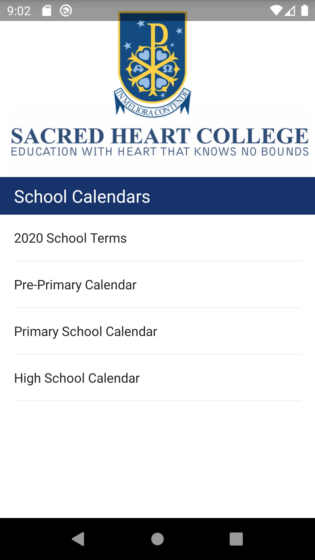 Sacred Heart College (ZA) | Indus Appstore | Screenshot