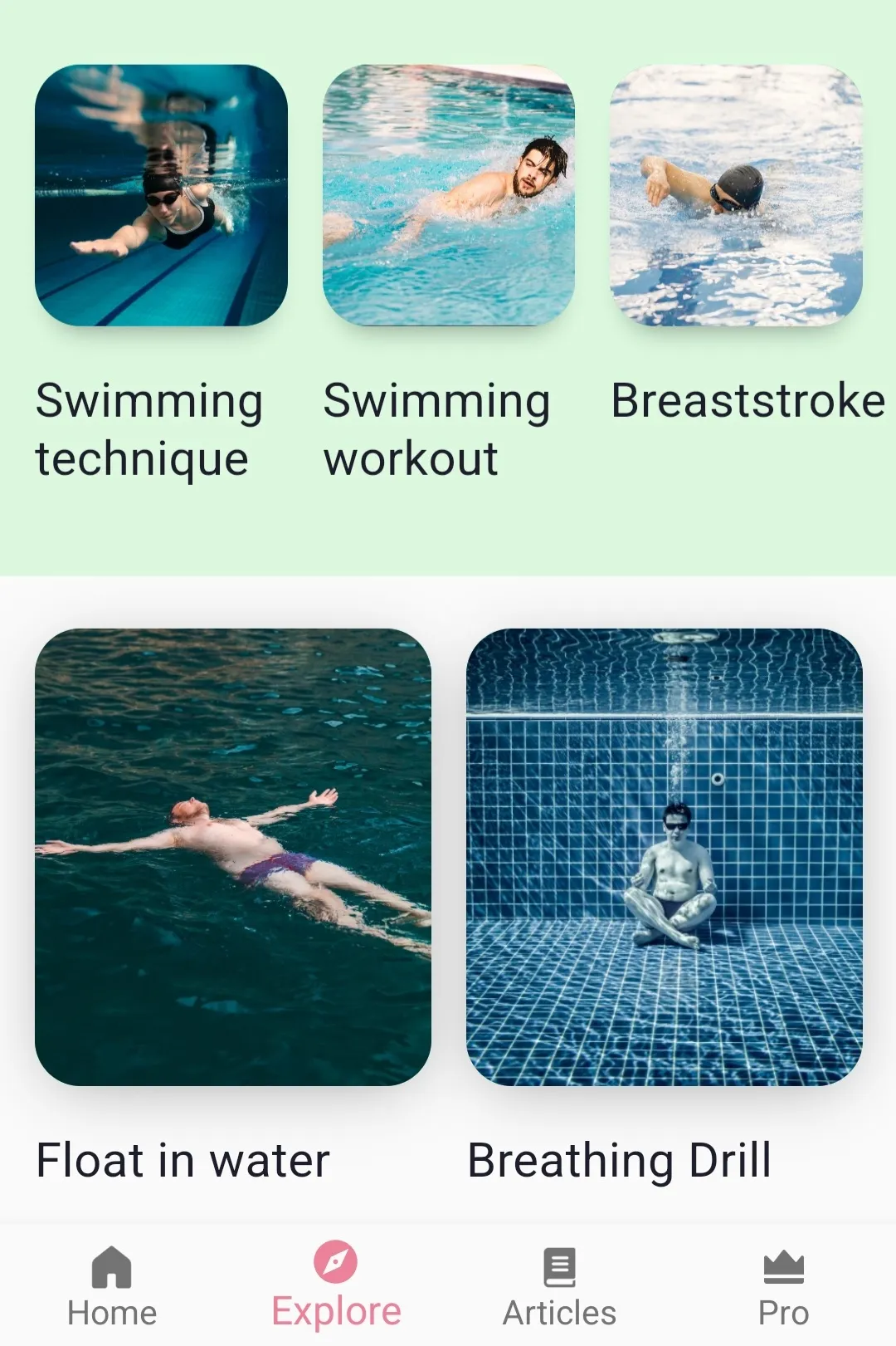 Swimming Lessons: Workout Plan | Indus Appstore | Screenshot