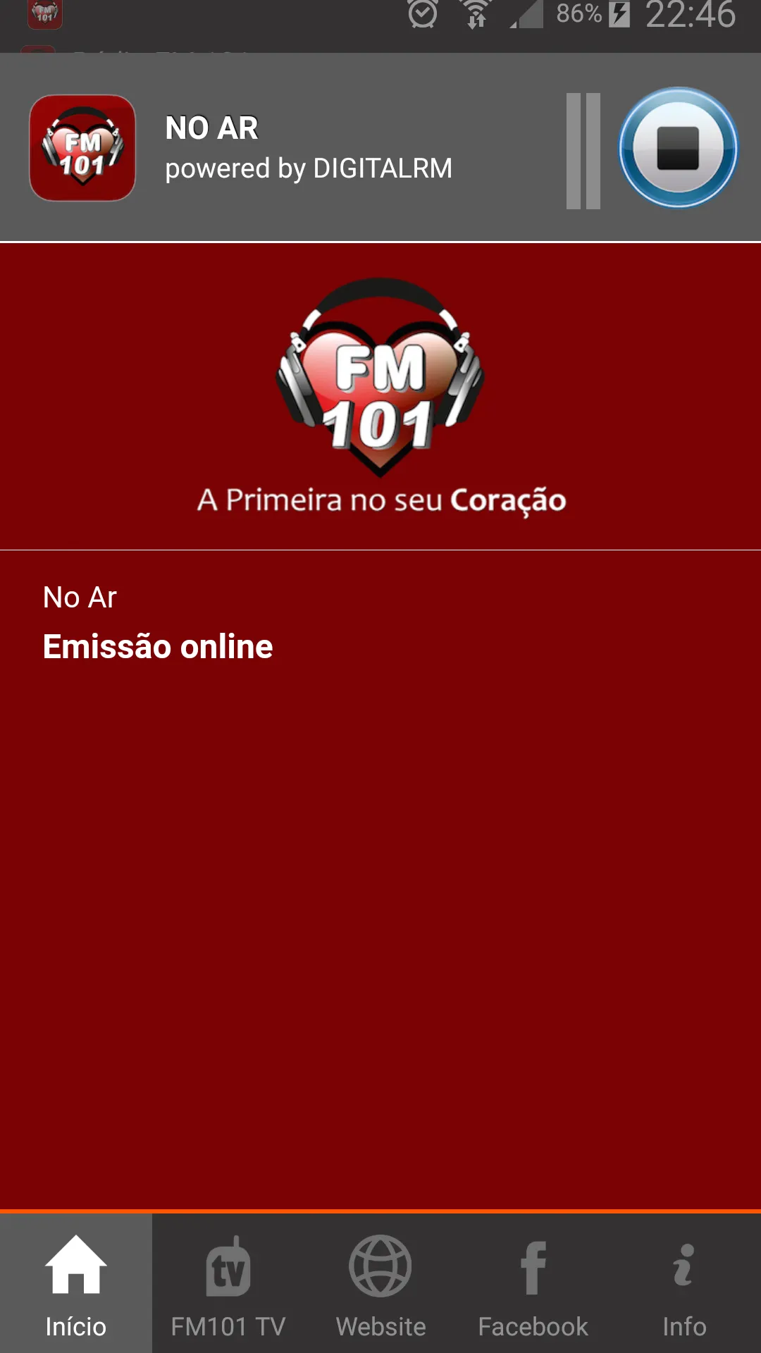 Rádio FM 101 | Indus Appstore | Screenshot