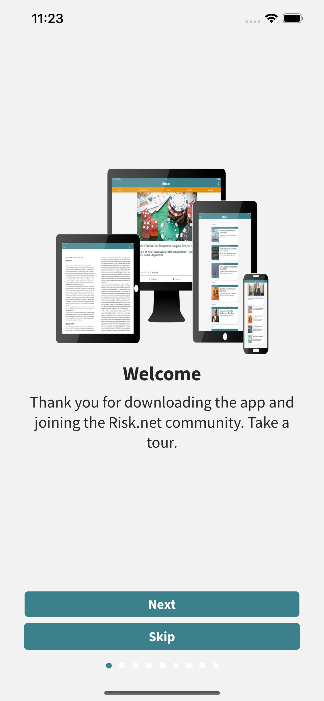 Risk.net | Indus Appstore | Screenshot