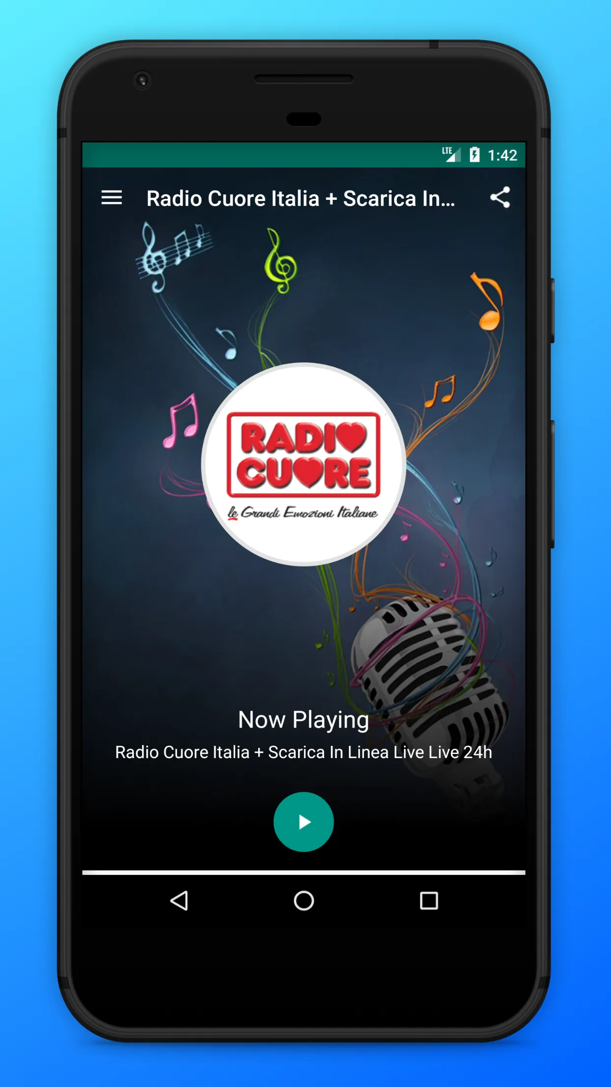 Radio Cuore Italia App Online | Indus Appstore | Screenshot