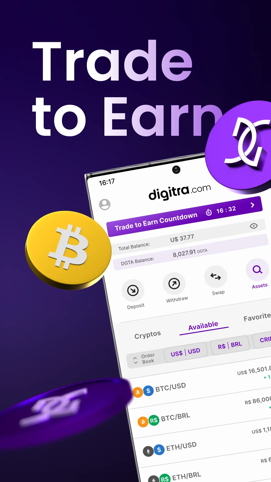 Digitra.com - BTC & Crypto | Indus Appstore | Screenshot