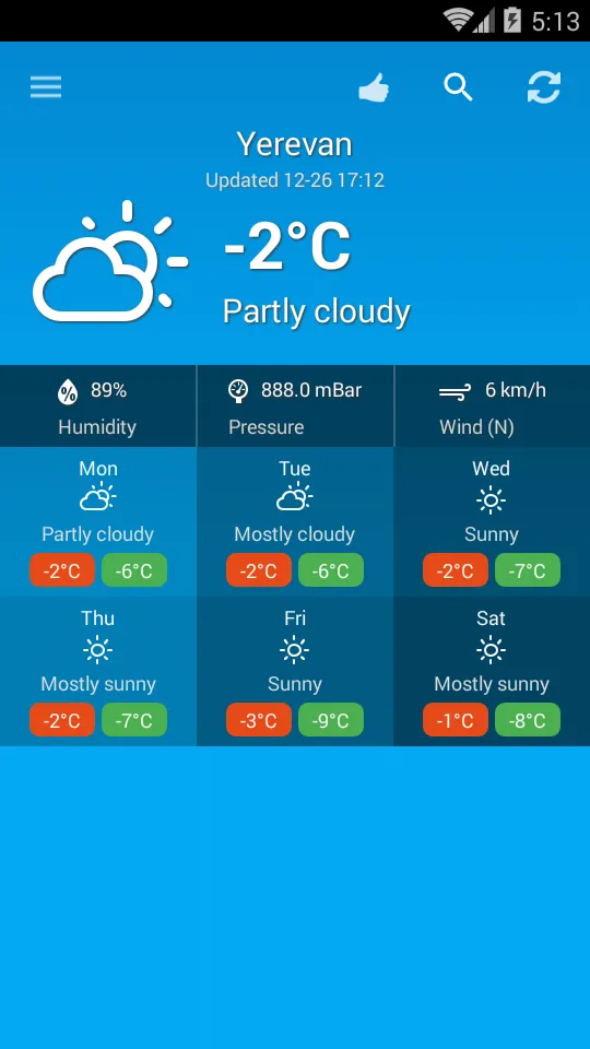 Weather Armenia | Indus Appstore | Screenshot