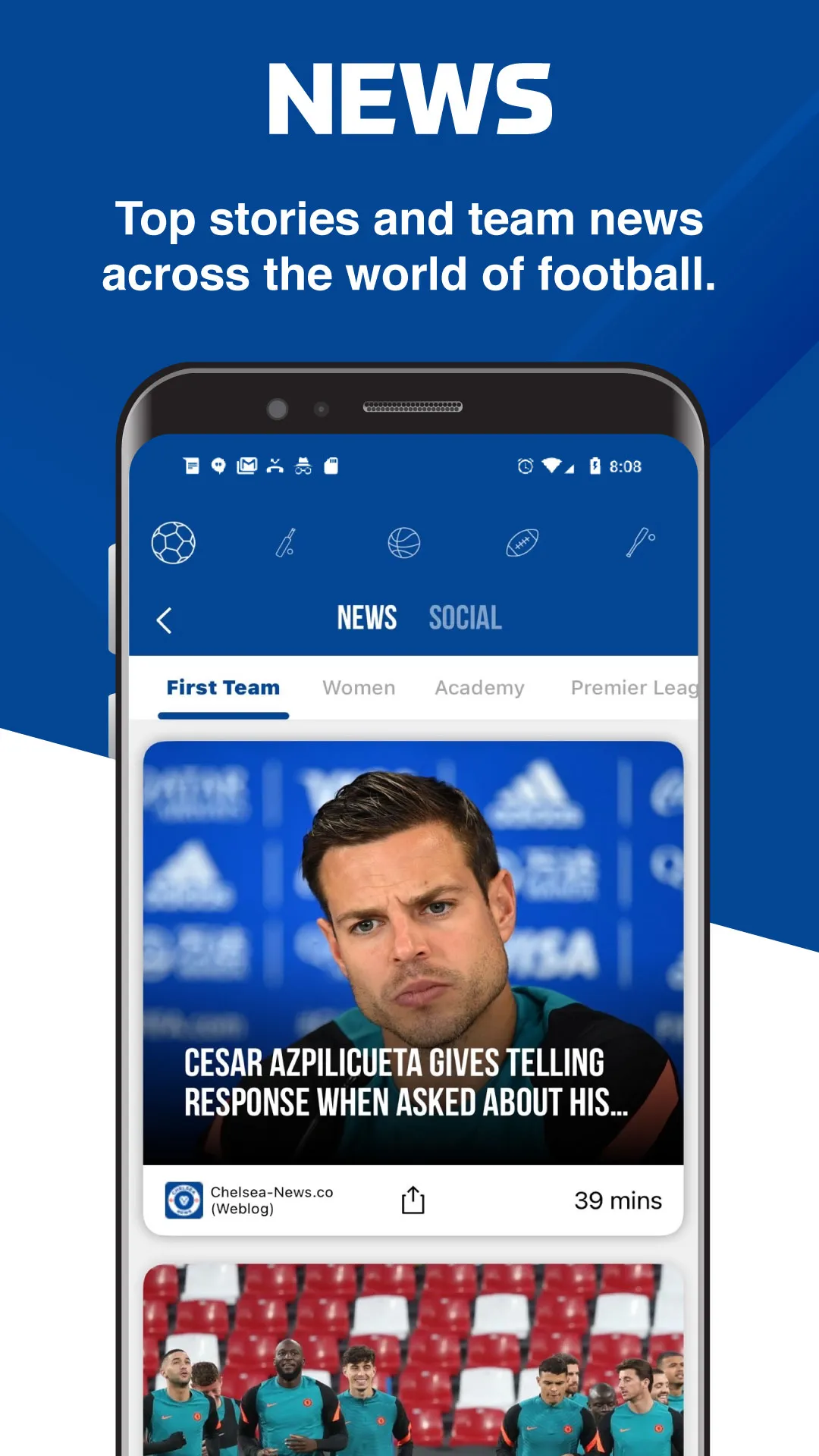 CFC-Blues - Live Scores & News | Indus Appstore | Screenshot