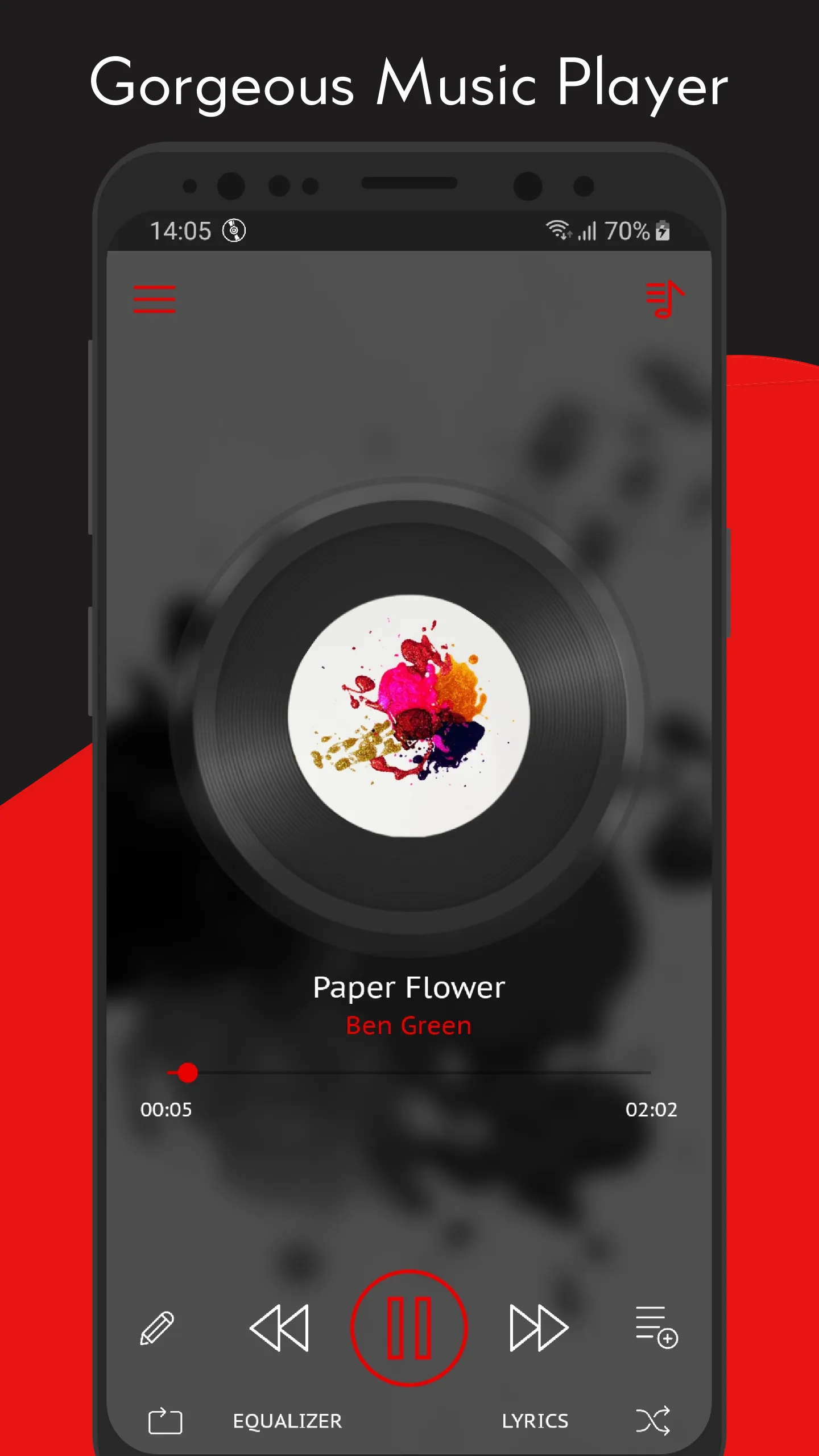 Crimson Music Player | Indus Appstore | Screenshot