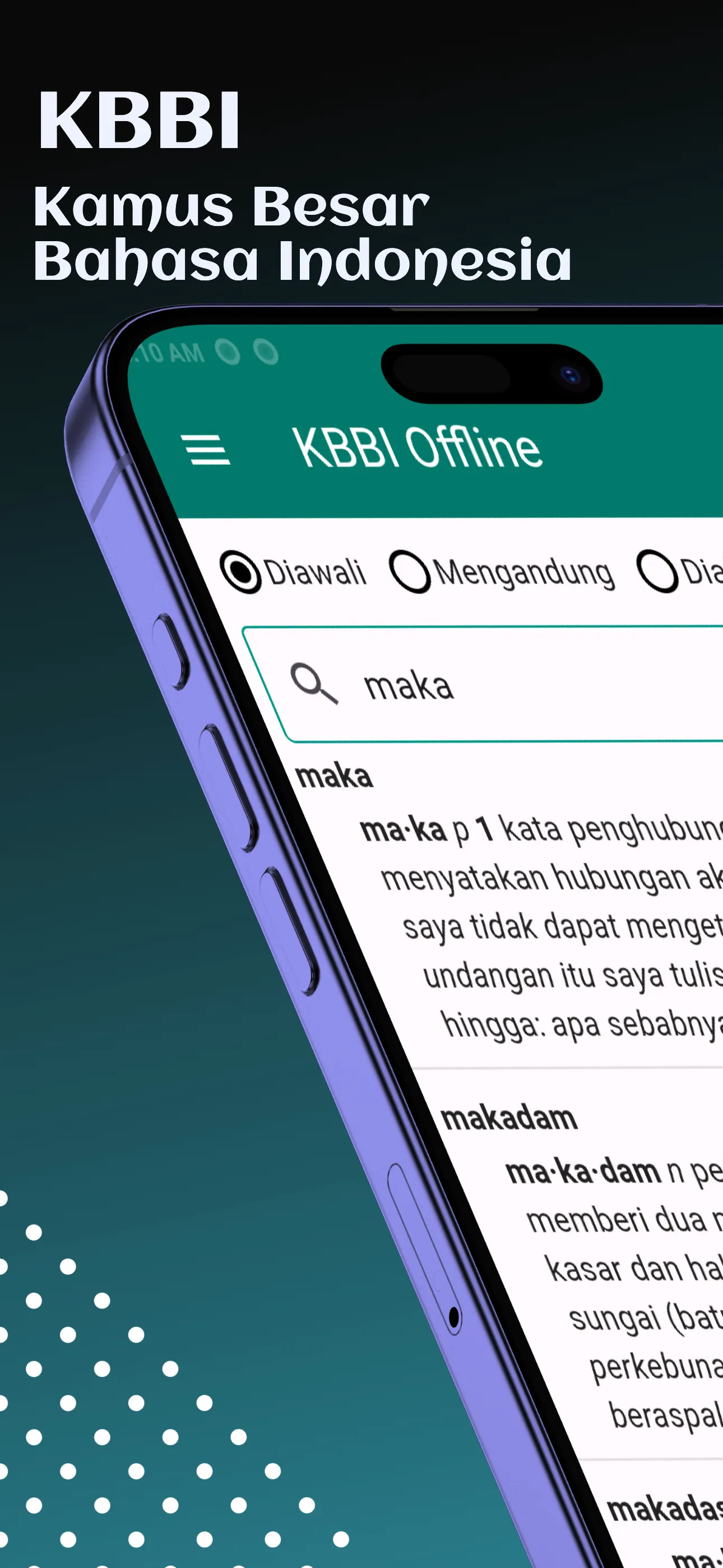 KBBI Offline | Indus Appstore | Screenshot