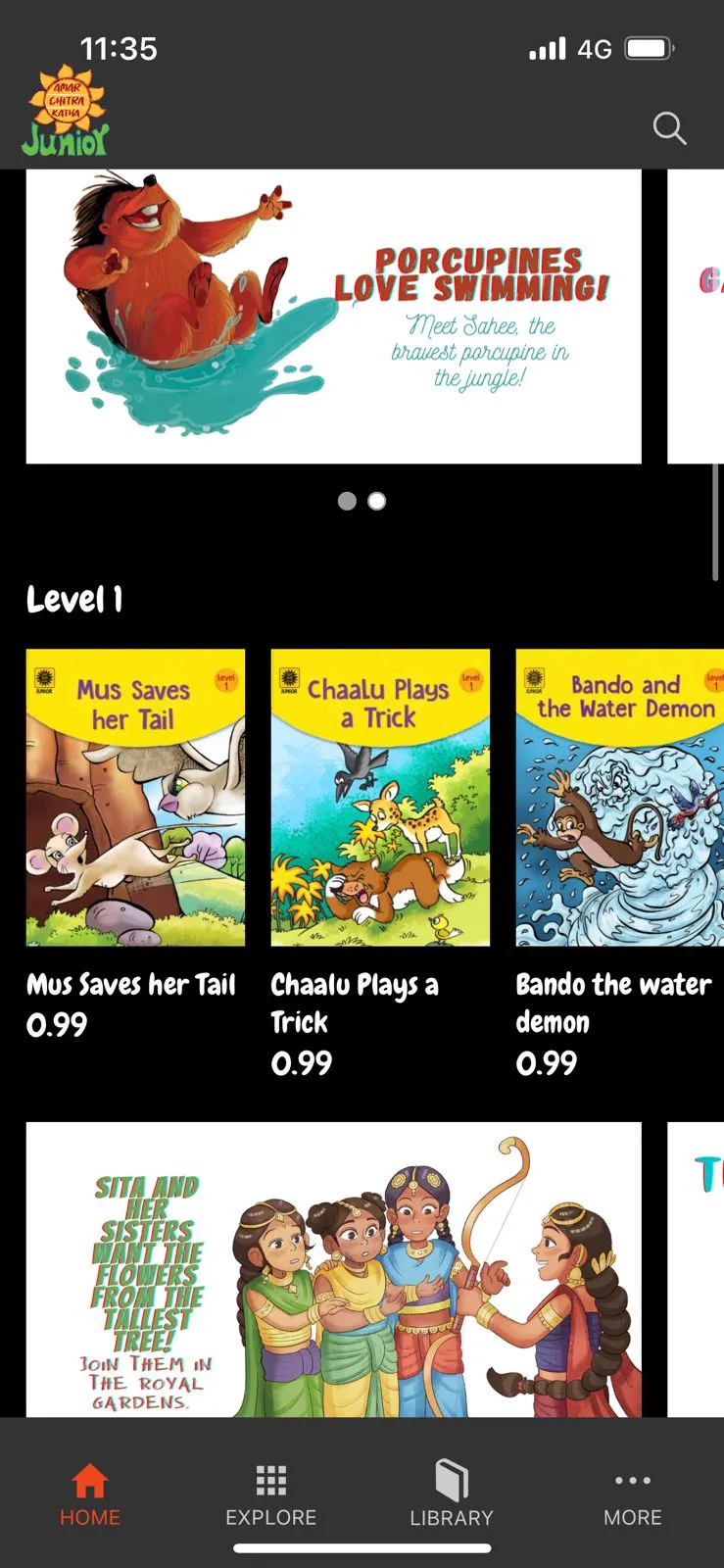 Amar Chitra Katha Junior App | Indus Appstore | Screenshot