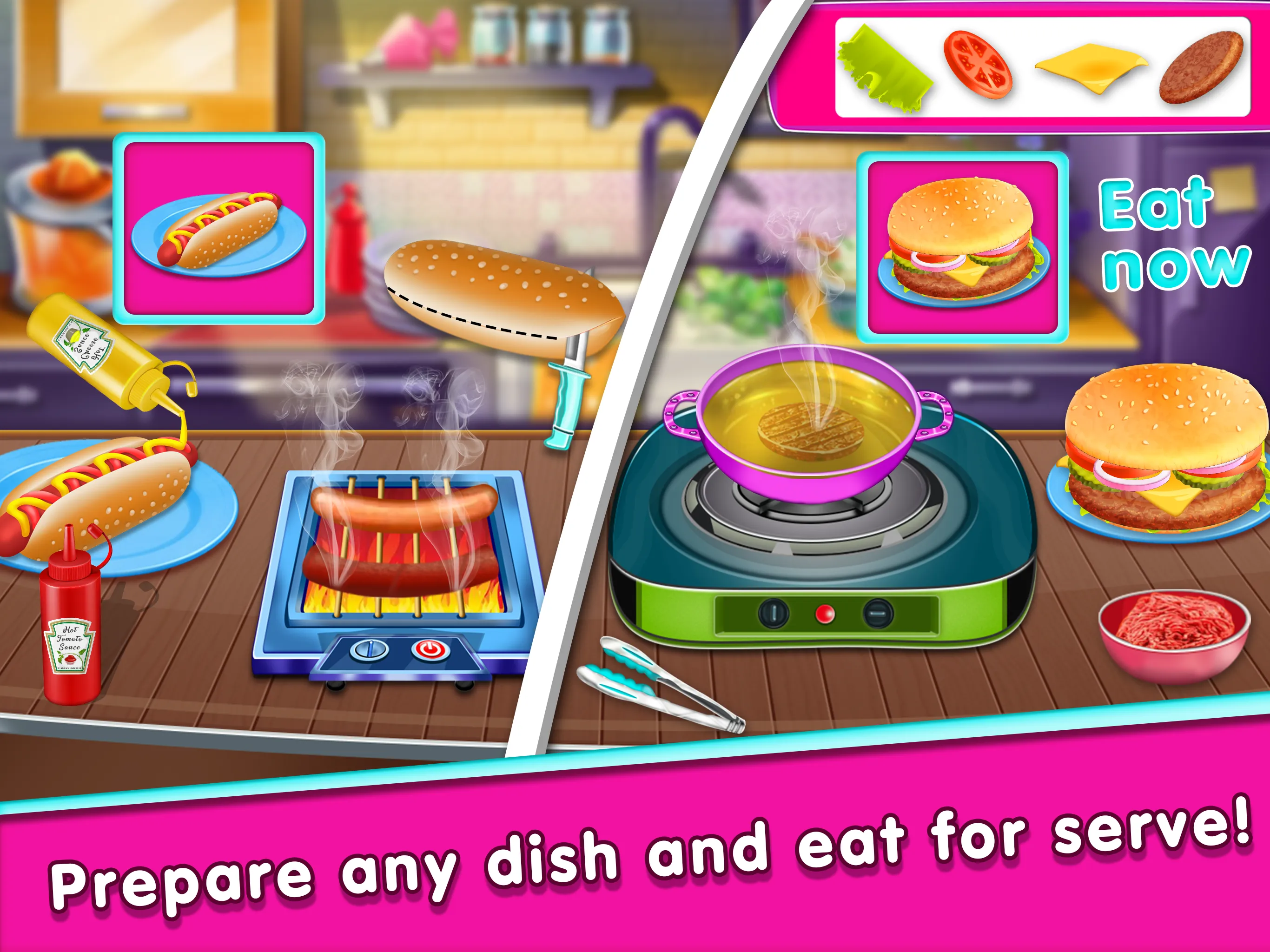 Fast food cooking games | Indus Appstore | Screenshot