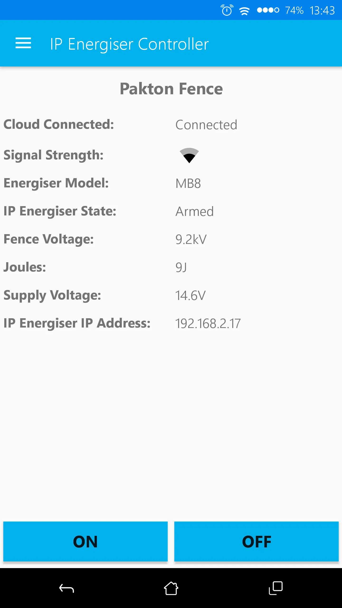 IP Energizer Controller | Indus Appstore | Screenshot