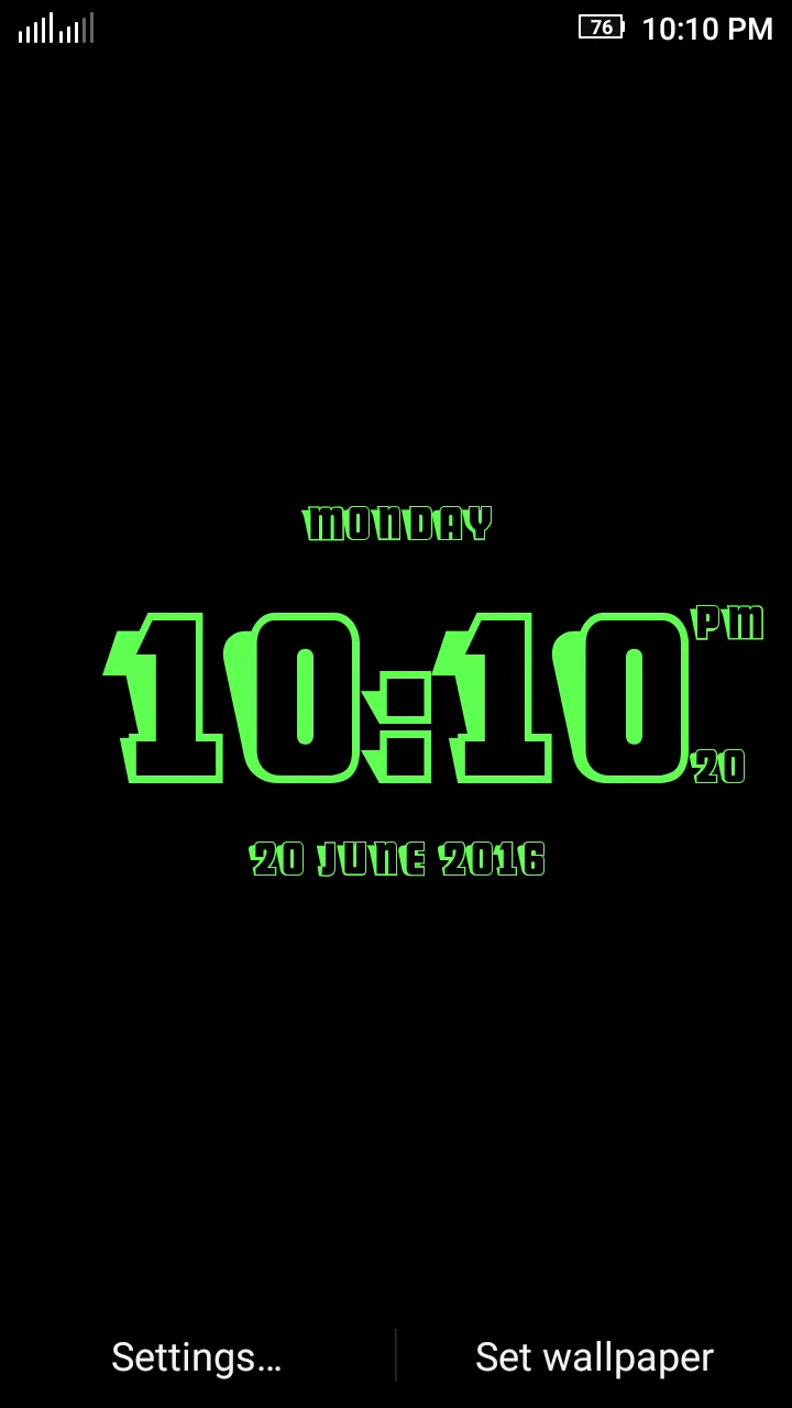 3D Digital Clock LWP | Indus Appstore | Screenshot