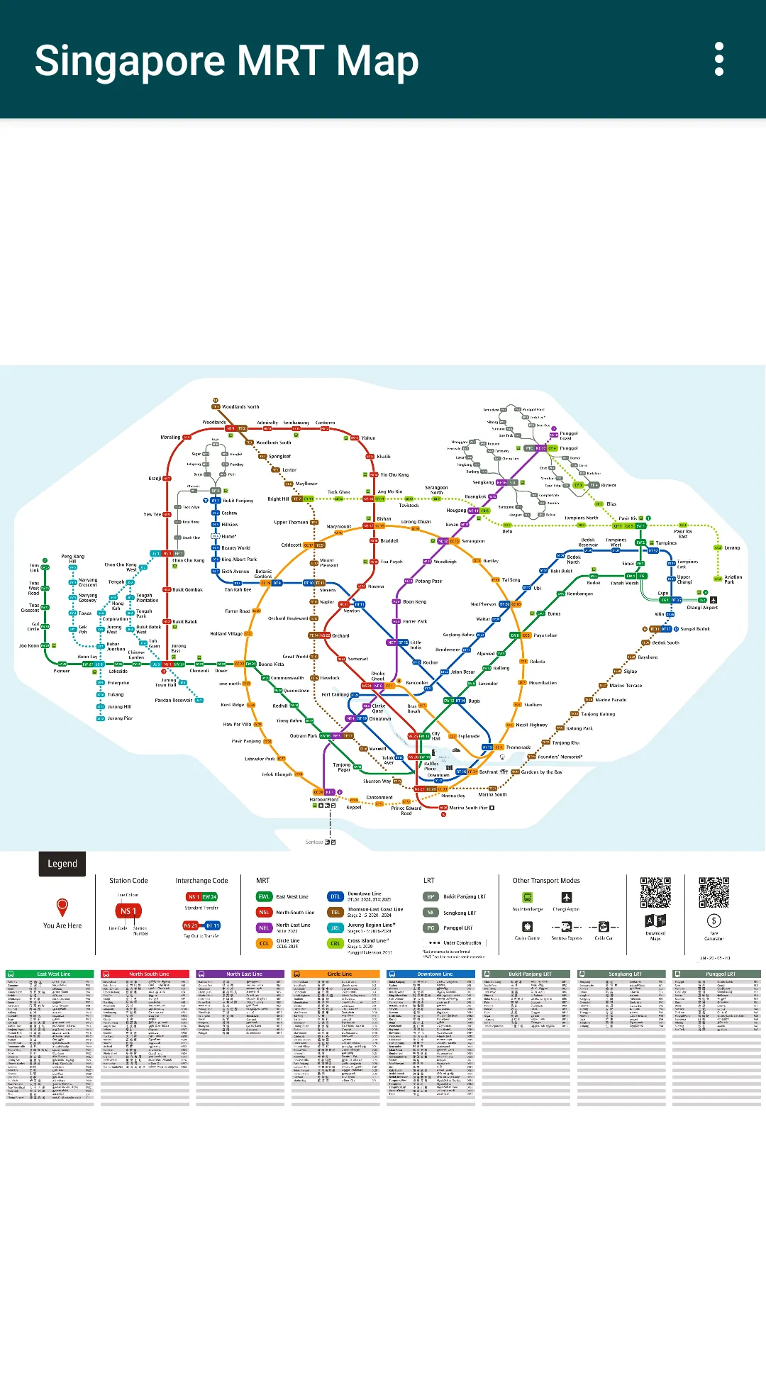 Singapore Train Map (Offline) | Indus Appstore | Screenshot