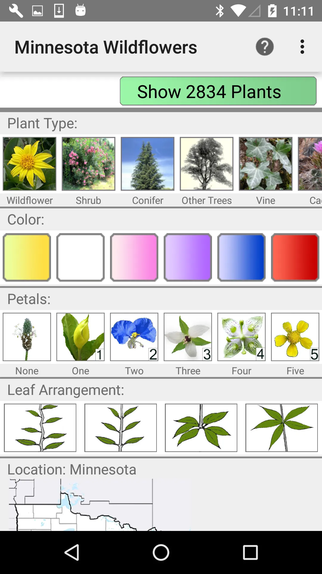 Minnesota Wildflower Search | Indus Appstore | Screenshot