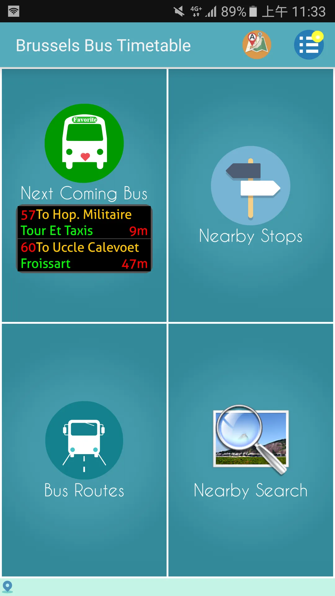 Brussels Realtime Bus Tracker | Indus Appstore | Screenshot