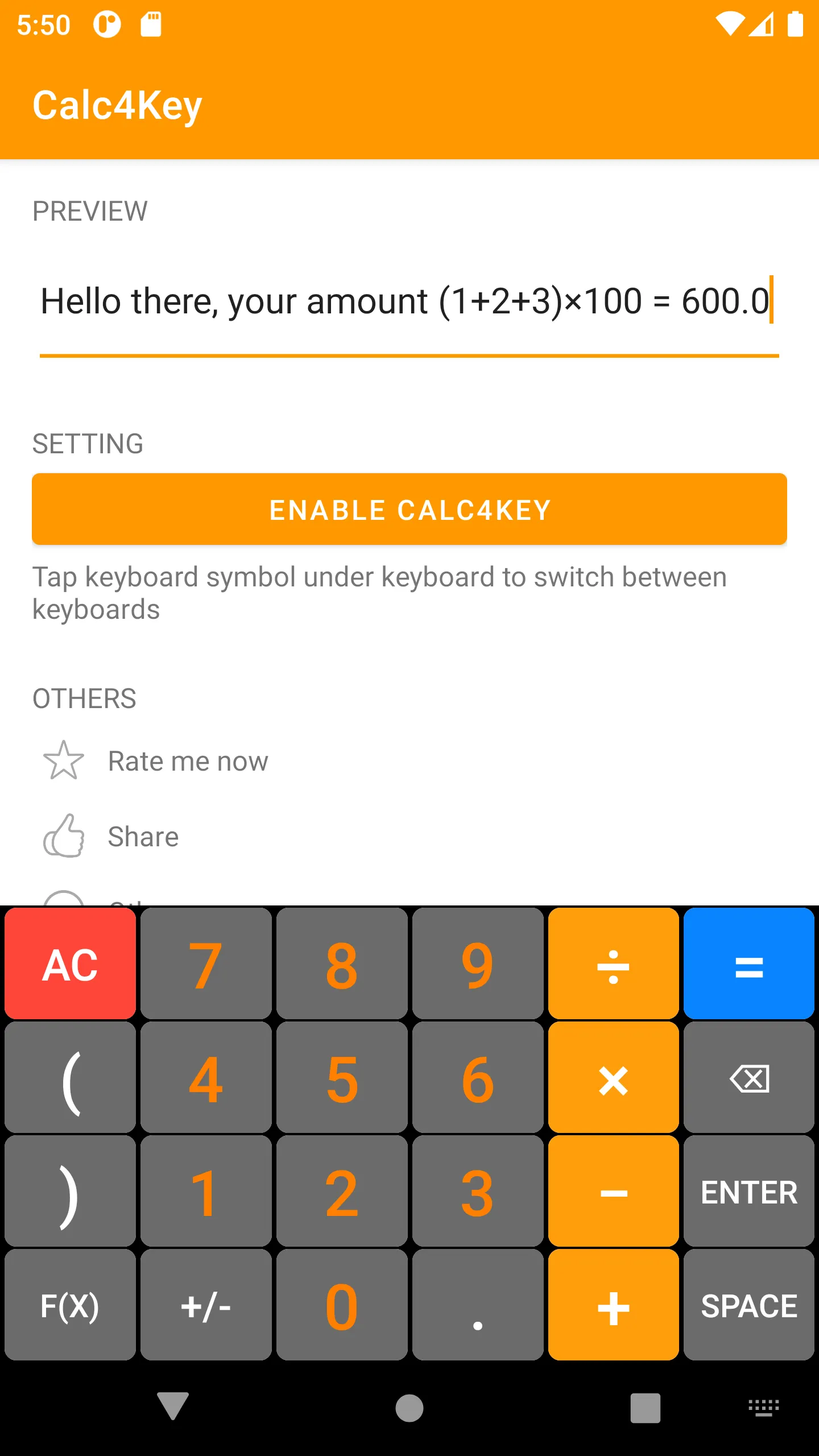 Calc4Key: Calculator Keyboard | Indus Appstore | Screenshot