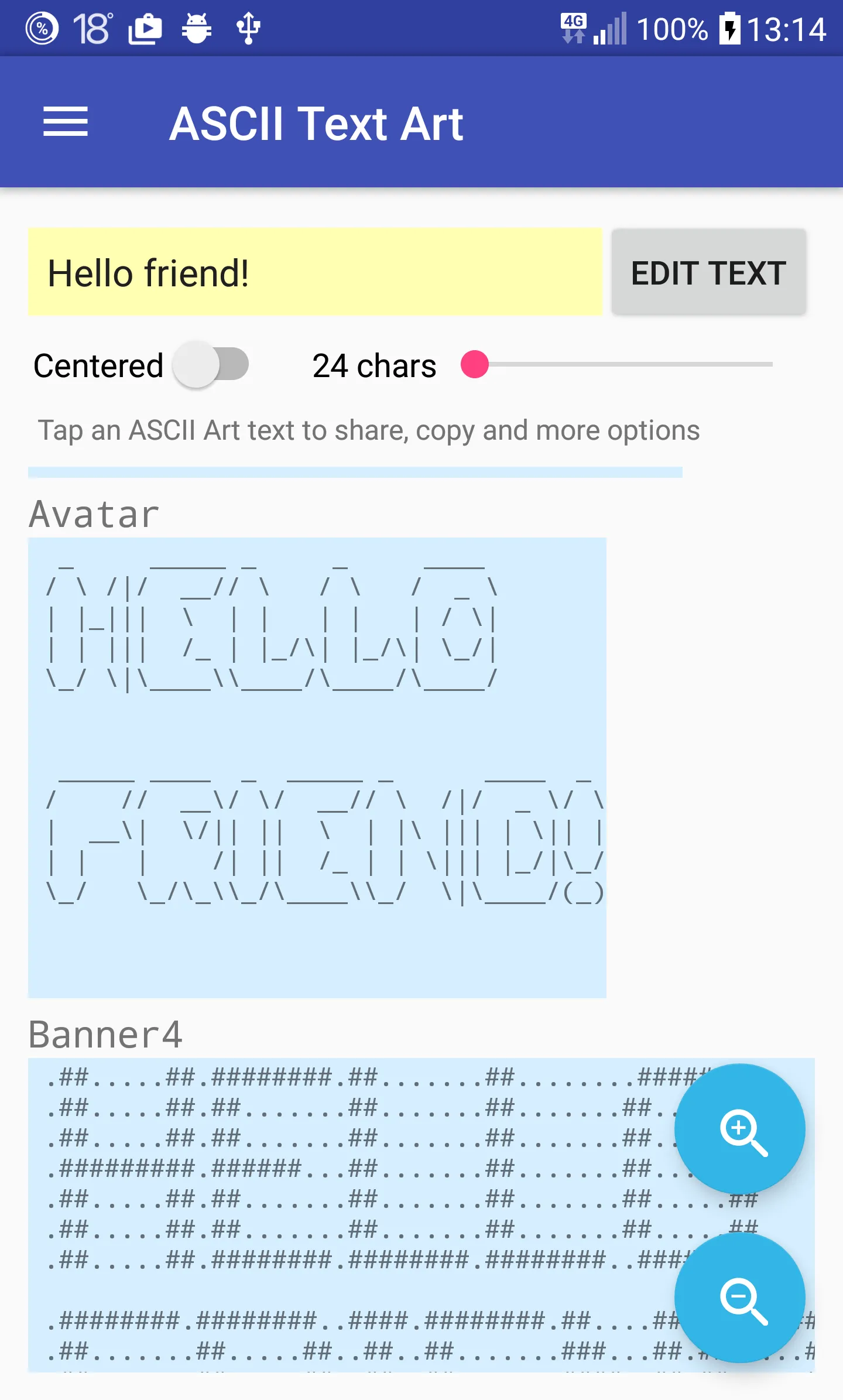 ASCII Text Art | Indus Appstore | Screenshot