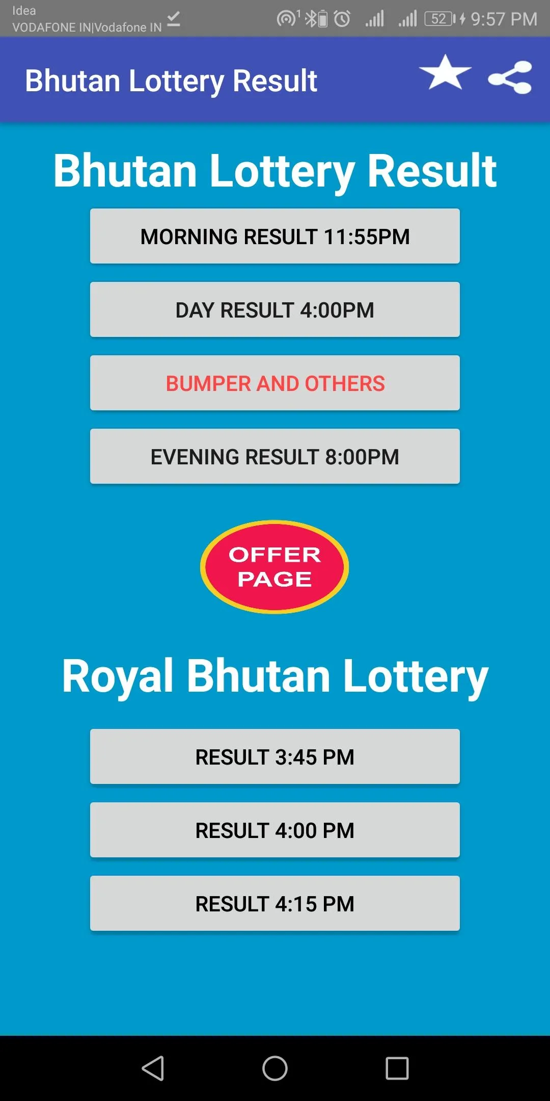 Bhutan Daily Lottery Result | Indus Appstore | Screenshot