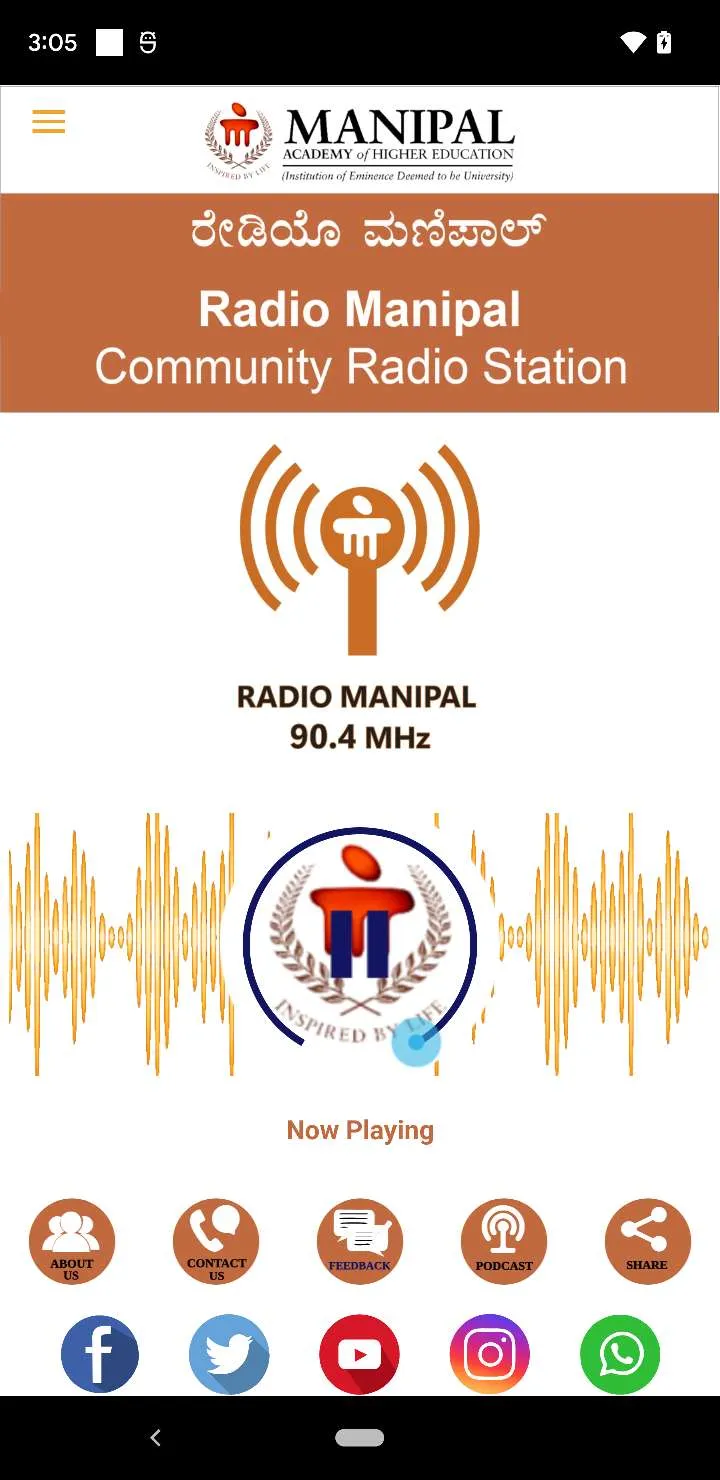 Radio Manipal 90.4 MHz | Indus Appstore | Screenshot