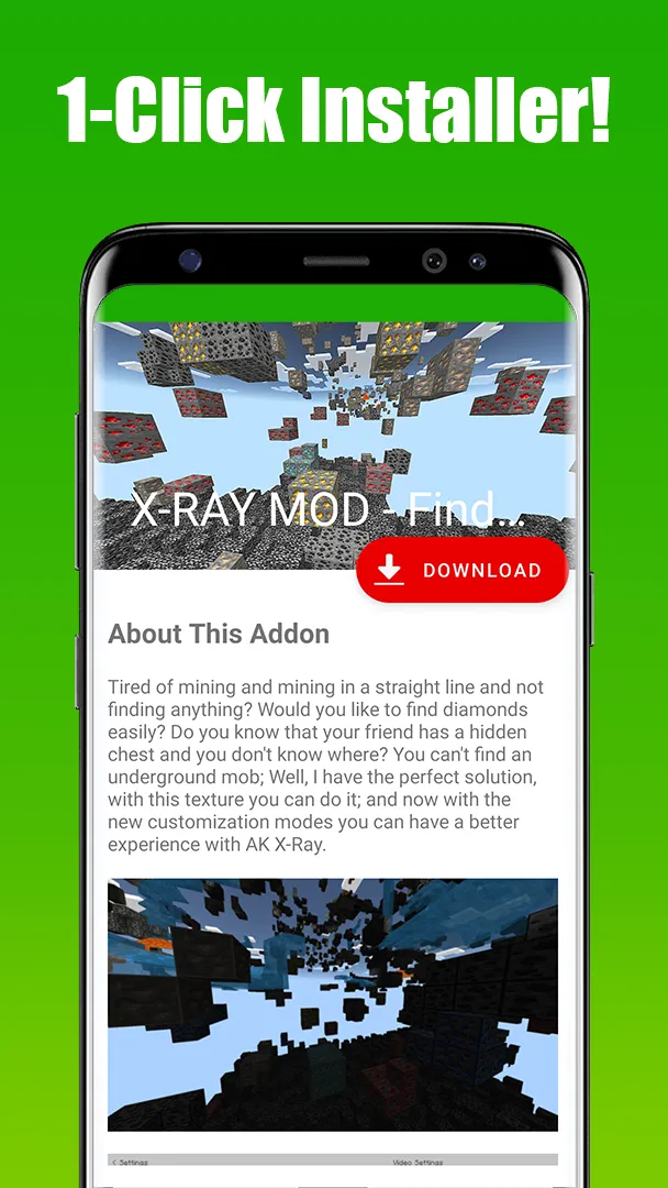 X-RAY MOD - Find Diamonds | Indus Appstore | Screenshot