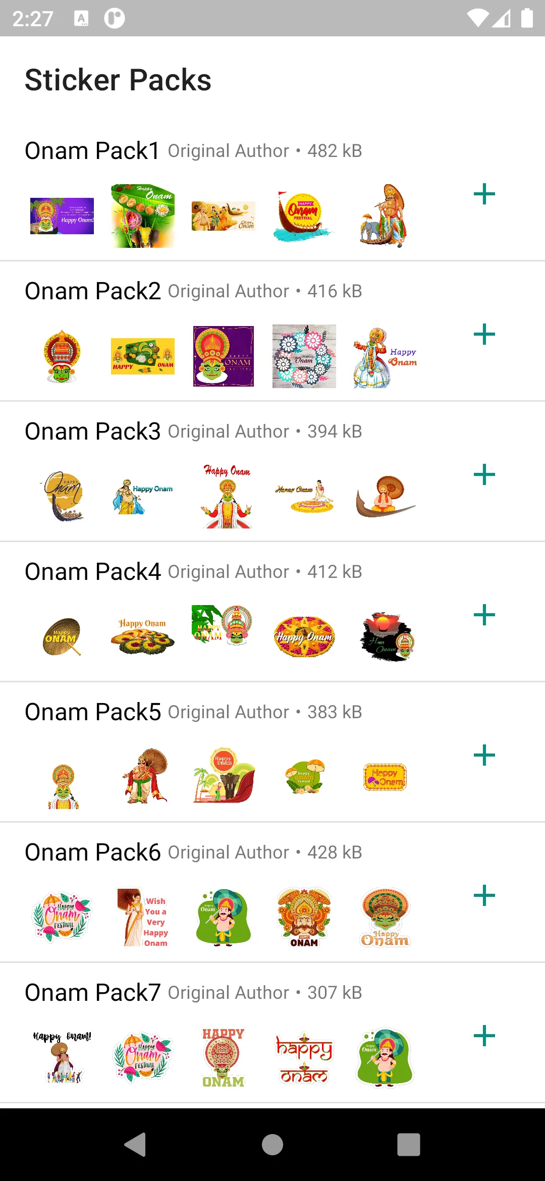 Onam Stickers Pro | Indus Appstore | Screenshot