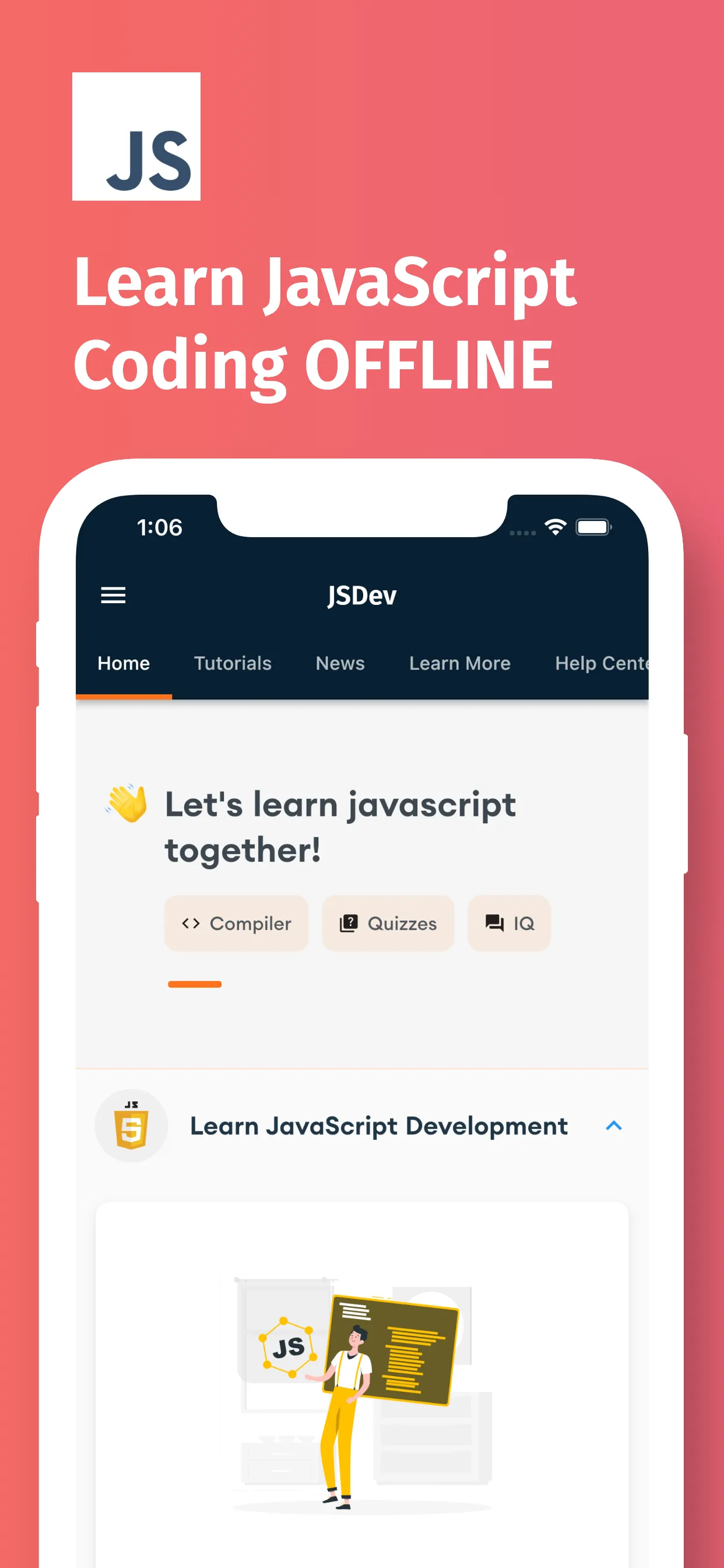 Learn JavaScript: Learn & Code | Indus Appstore | Screenshot