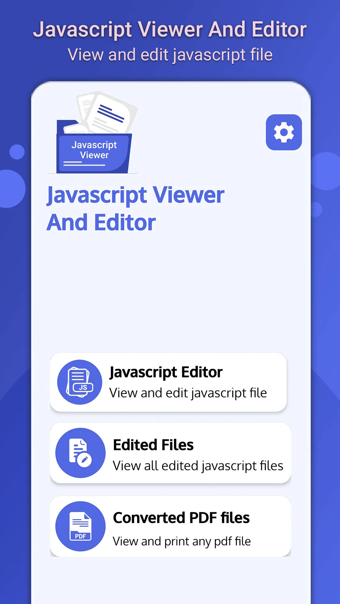 JavaScript Viewer: JS Editor | Indus Appstore | Screenshot